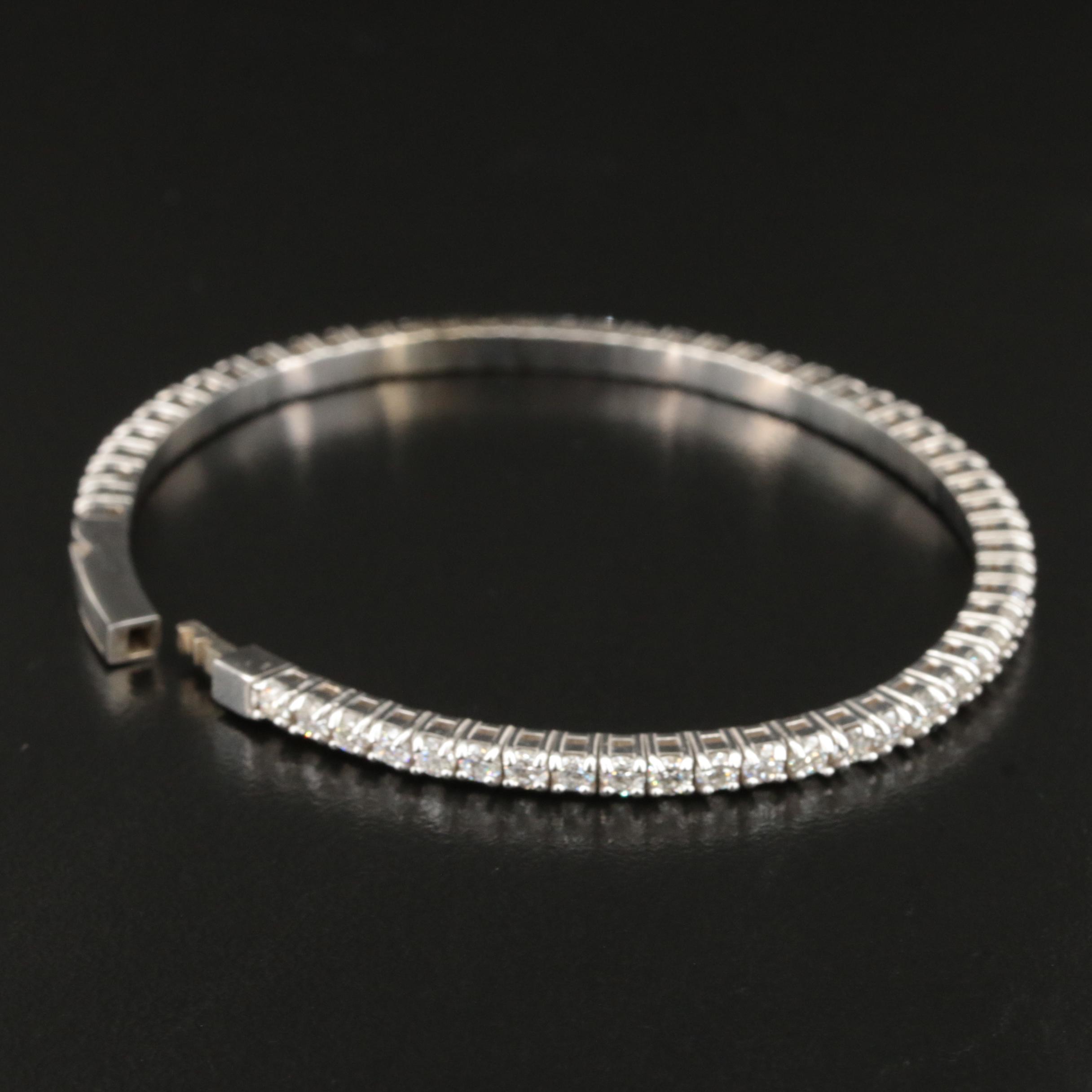 14K 3.50 CTW Diamond Bangle