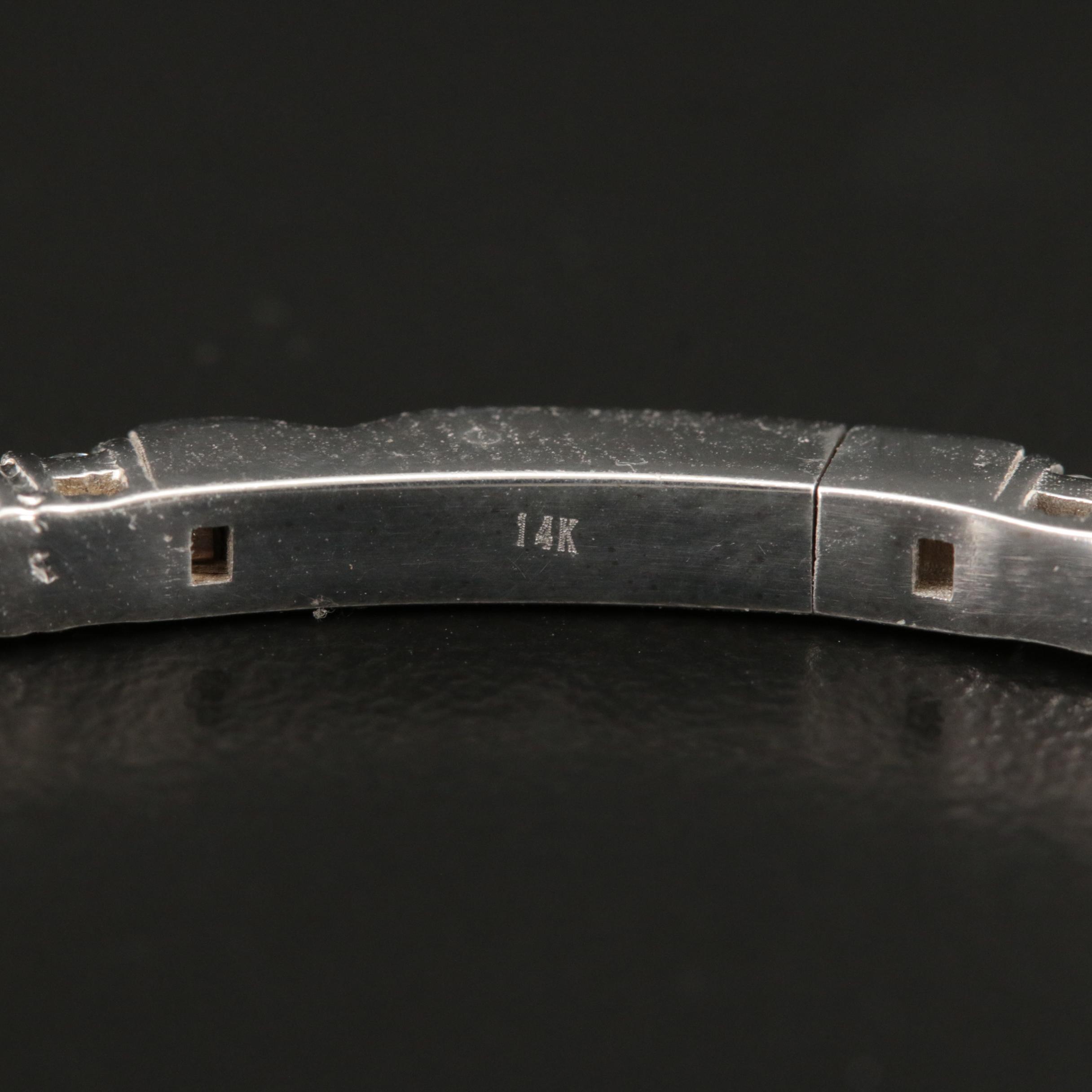 14K 3.50 CTW Diamond Bangle