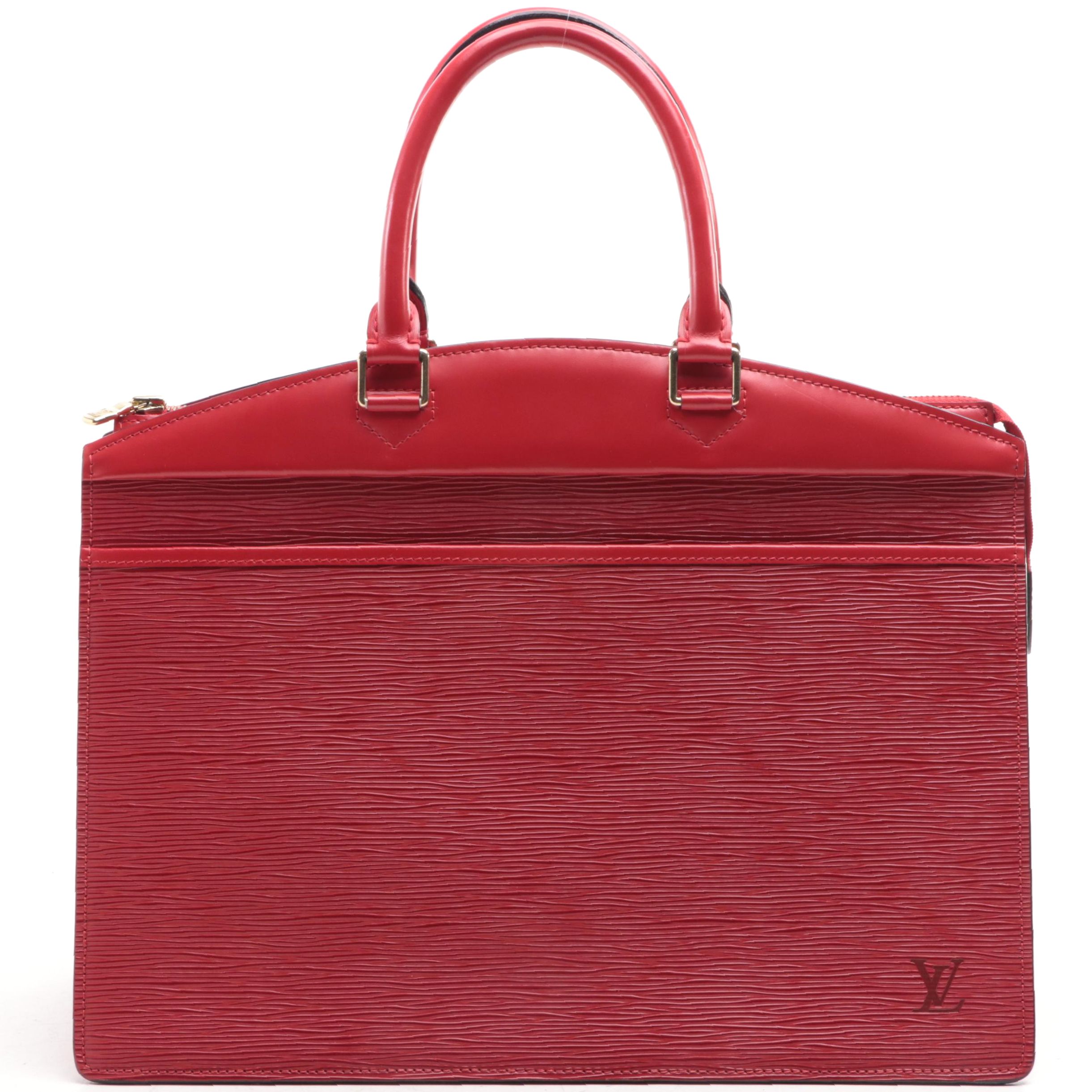 Louis Vuitton Riviera Top Handle Bag in Epi and Smooth Leather