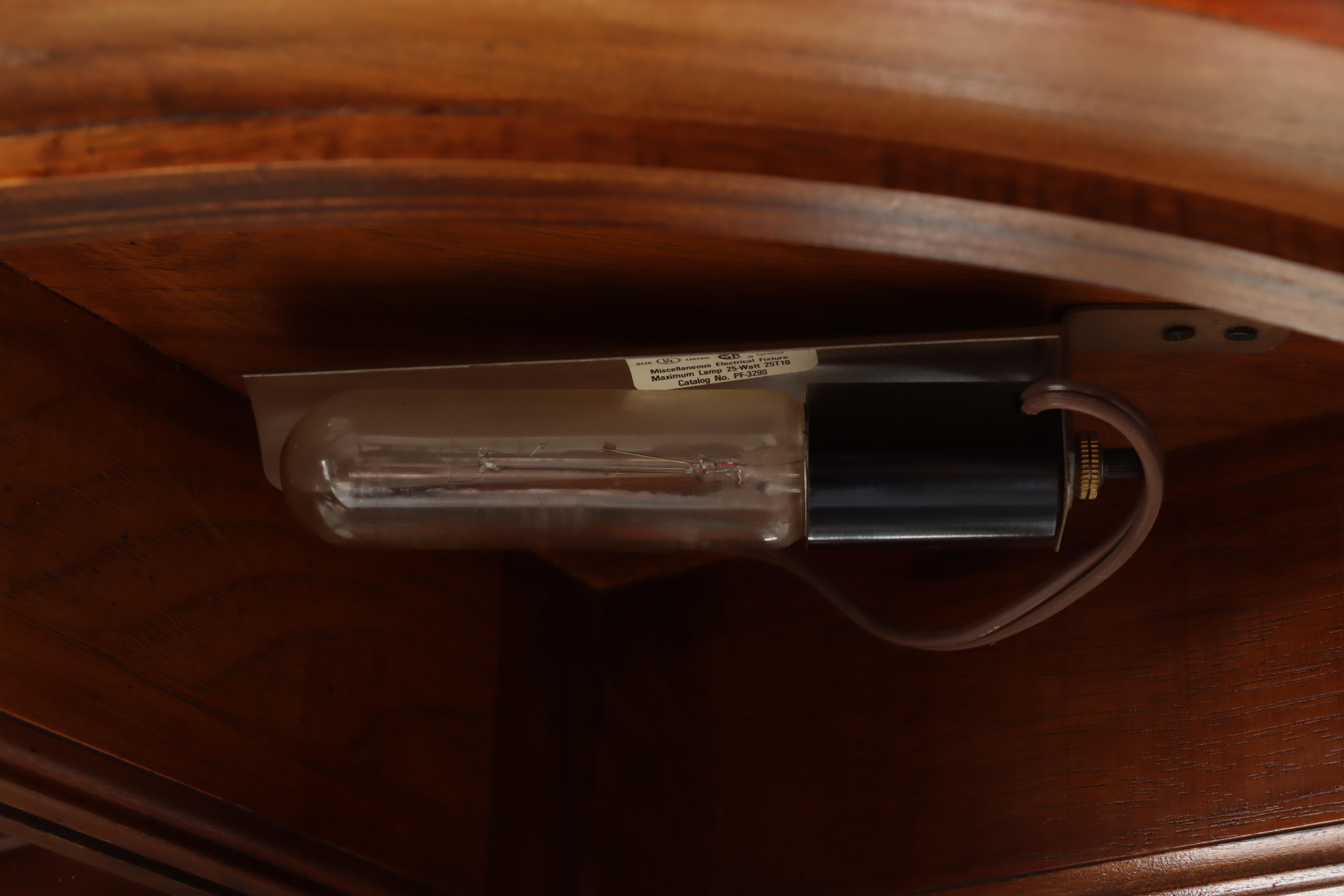 Pulaski Furniture French Provincial Style Corner Cabinet in Oak Finish