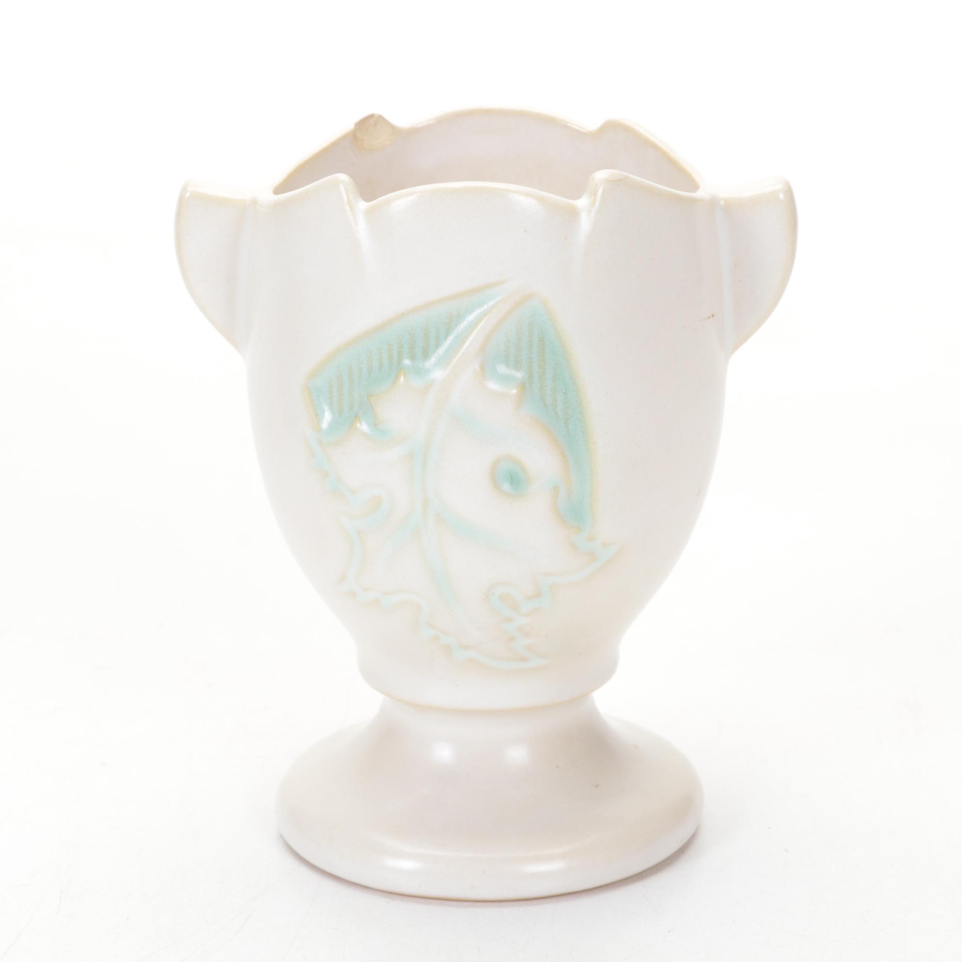 Roseville Silhouette Vase with Larry Allen Art Pottery Vase