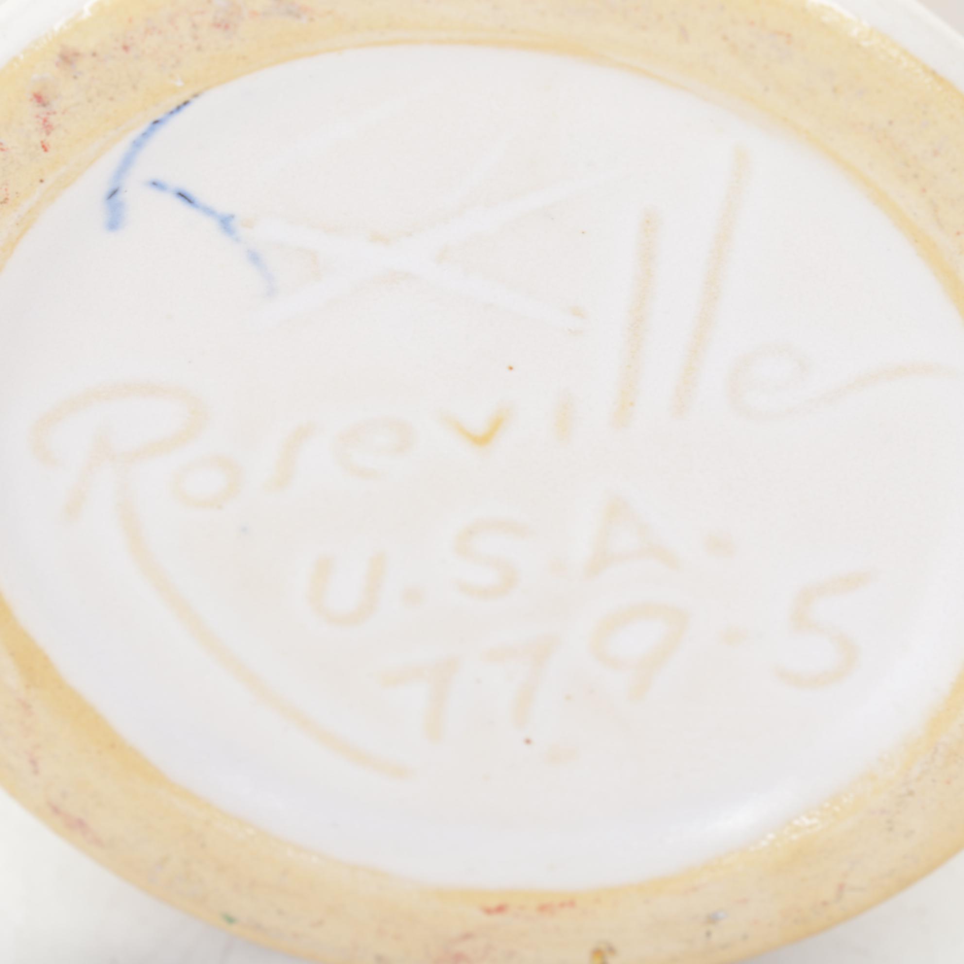 Roseville Silhouette Vase with Larry Allen Art Pottery Vase