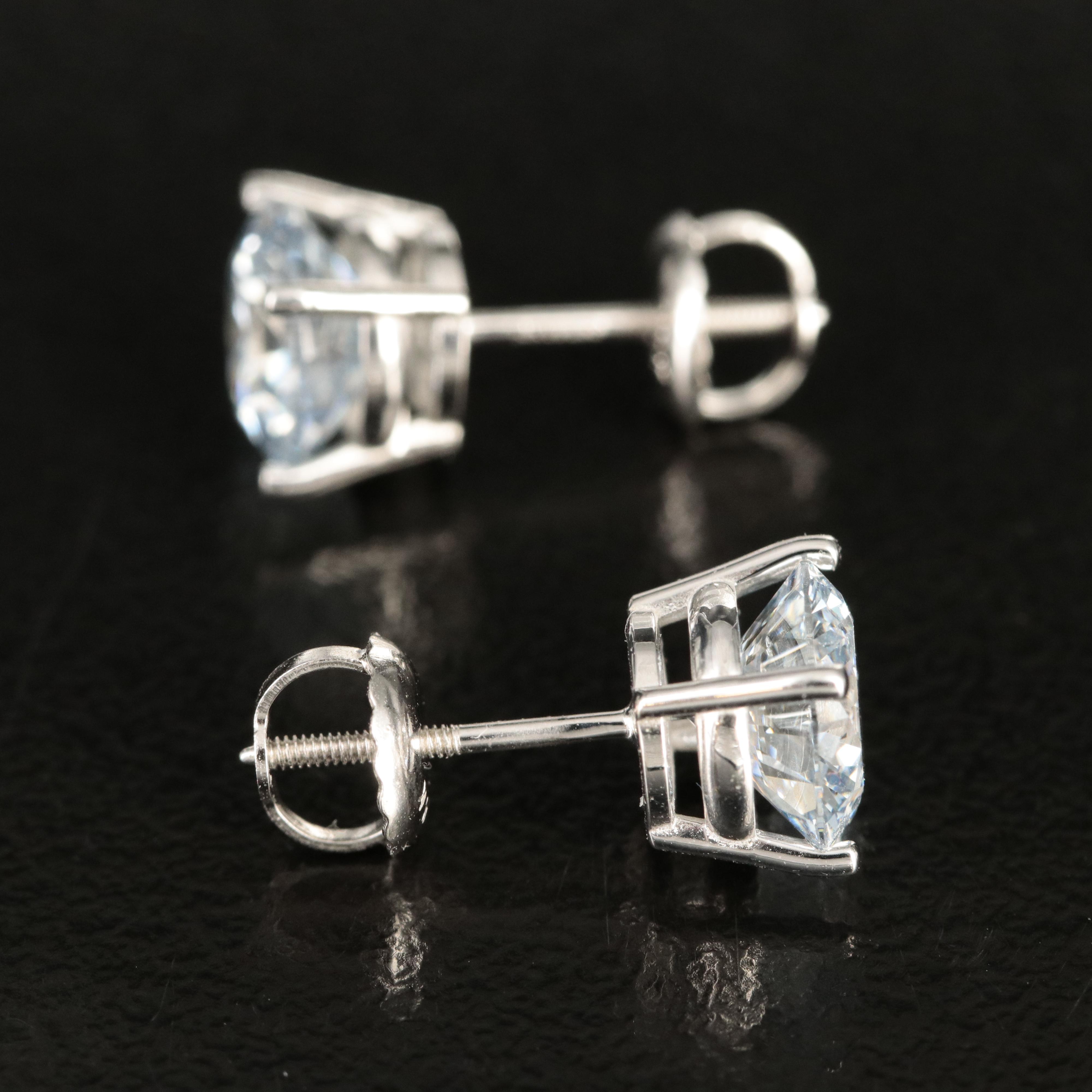 14K 2.56 CTW Lab Grown Diamond Stud Earrings