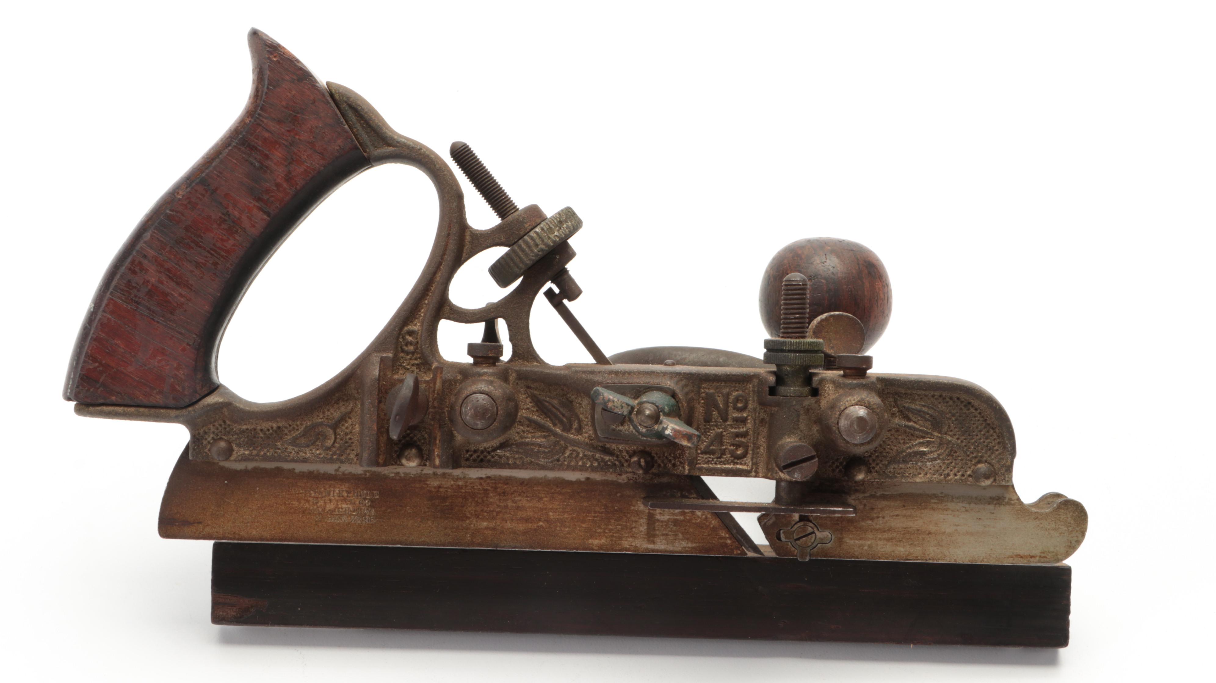 Stanley No. 45 Combination Plane with Wood Case