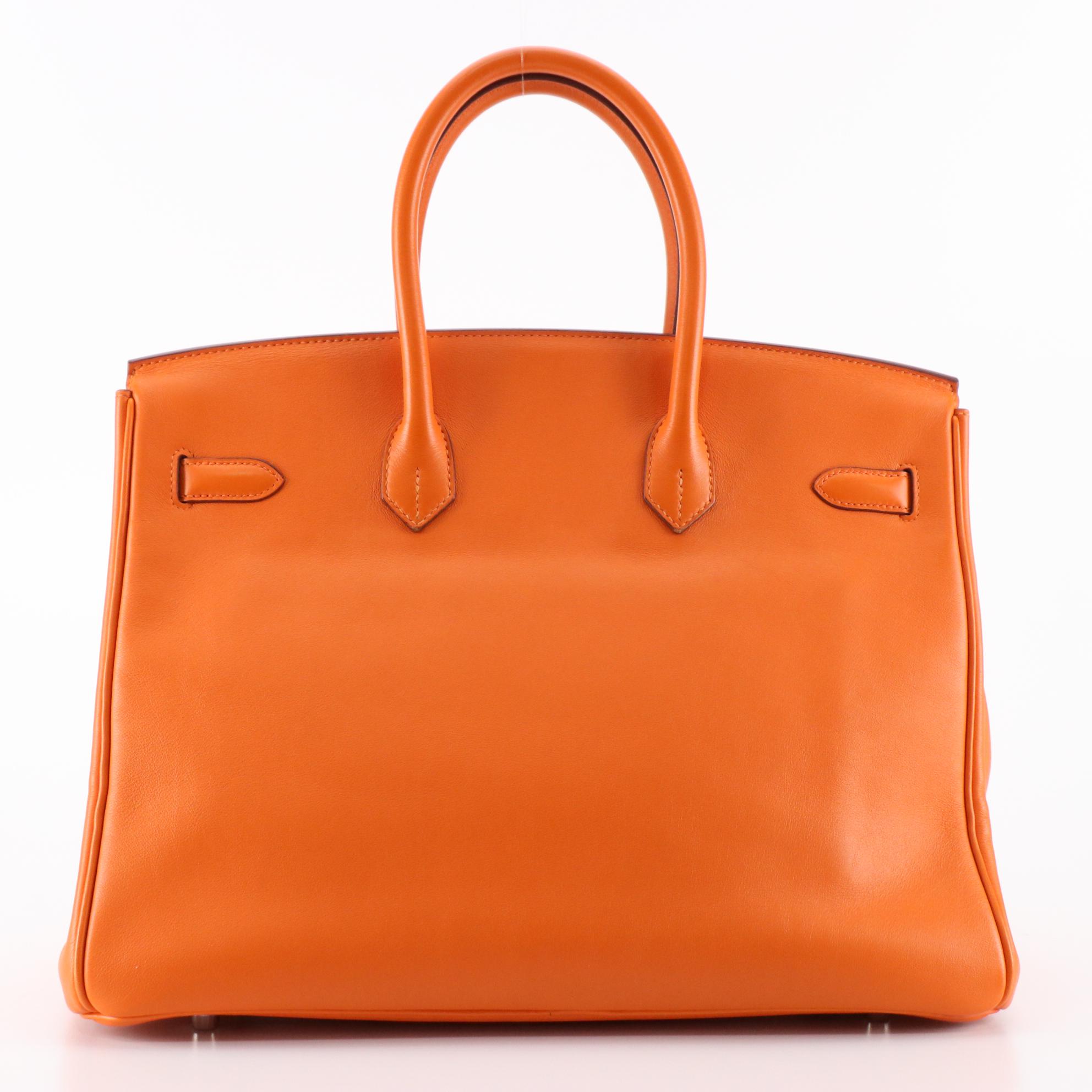 Hermès Birkin 35 Satchel in Orange Swift Leather