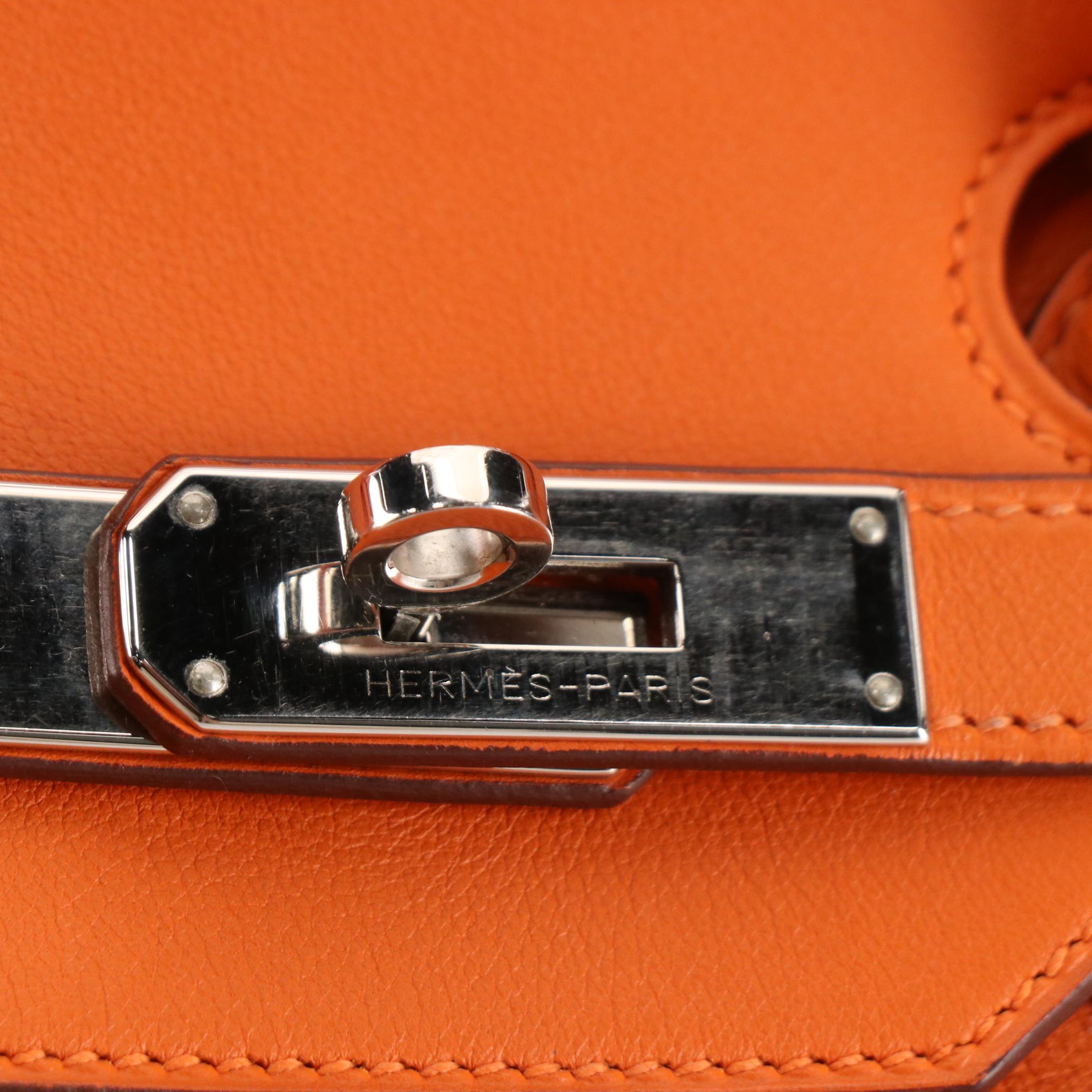 Hermès Birkin 35 Satchel in Orange Swift Leather