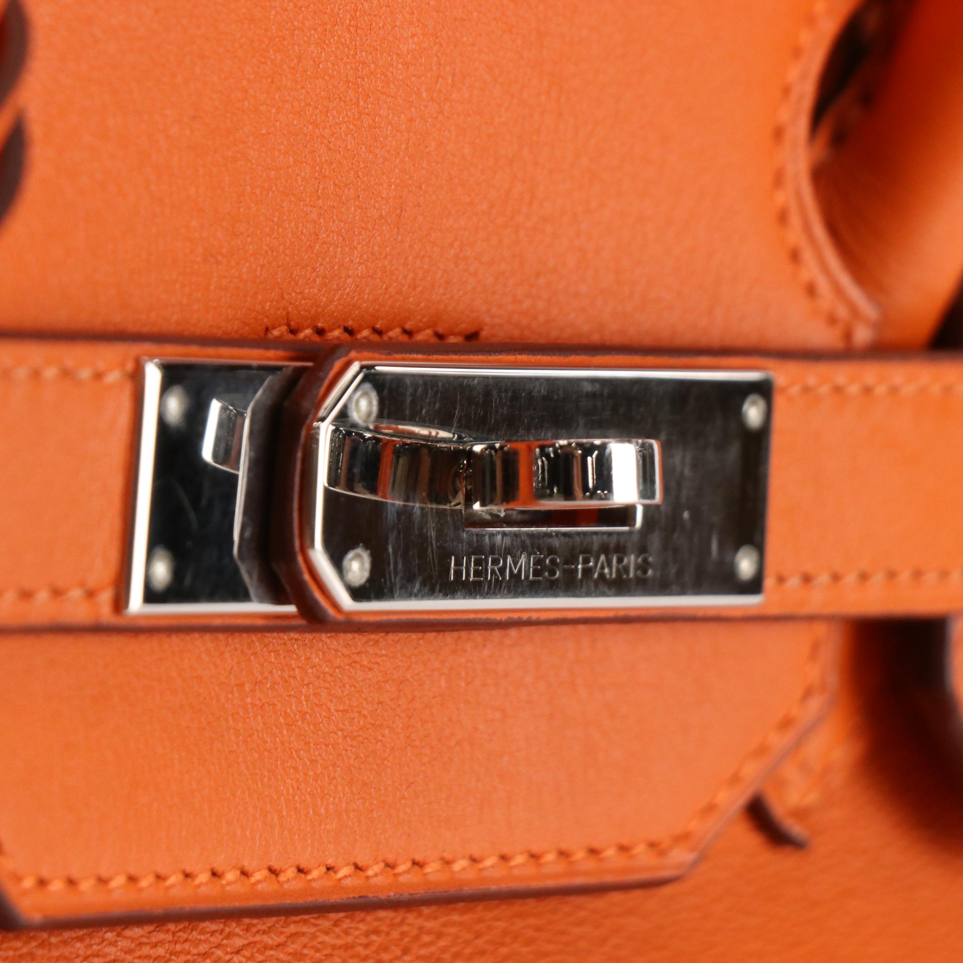 Hermès Birkin 35 Satchel in Orange Swift Leather