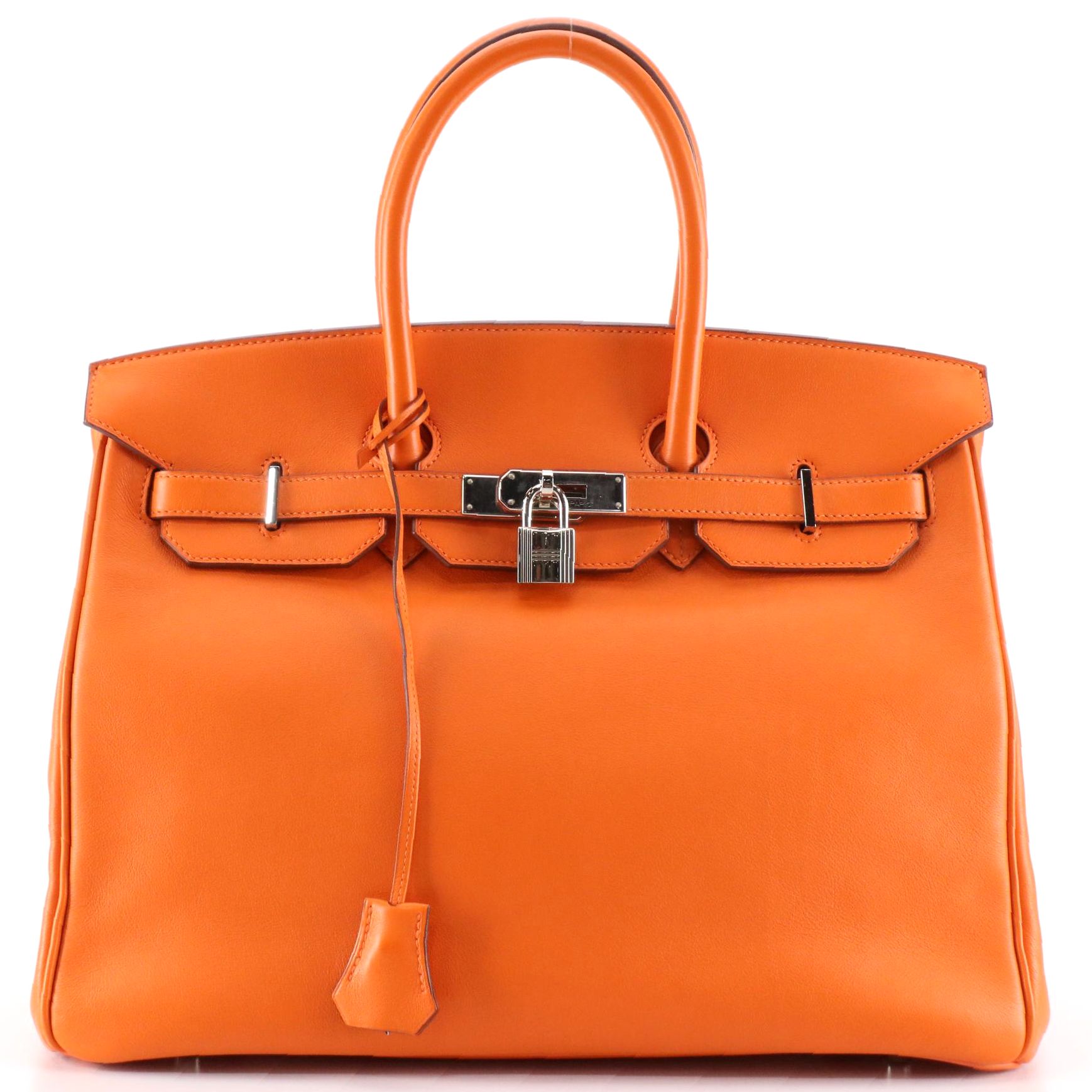 Hermès Birkin 35 Satchel in Orange Swift Leather