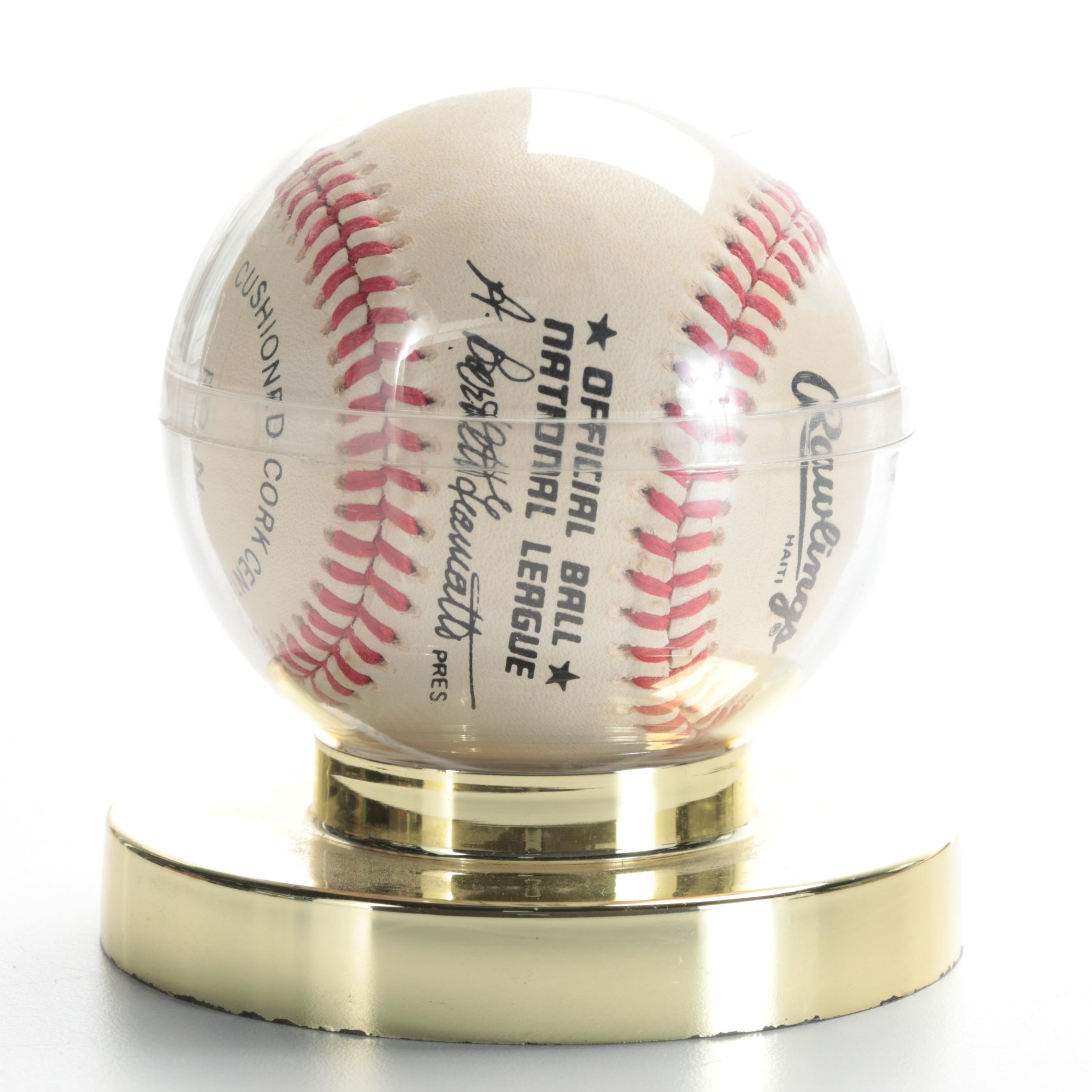 Pete Rose Signed Bat with Chris Sabo Signed Baseball, and More