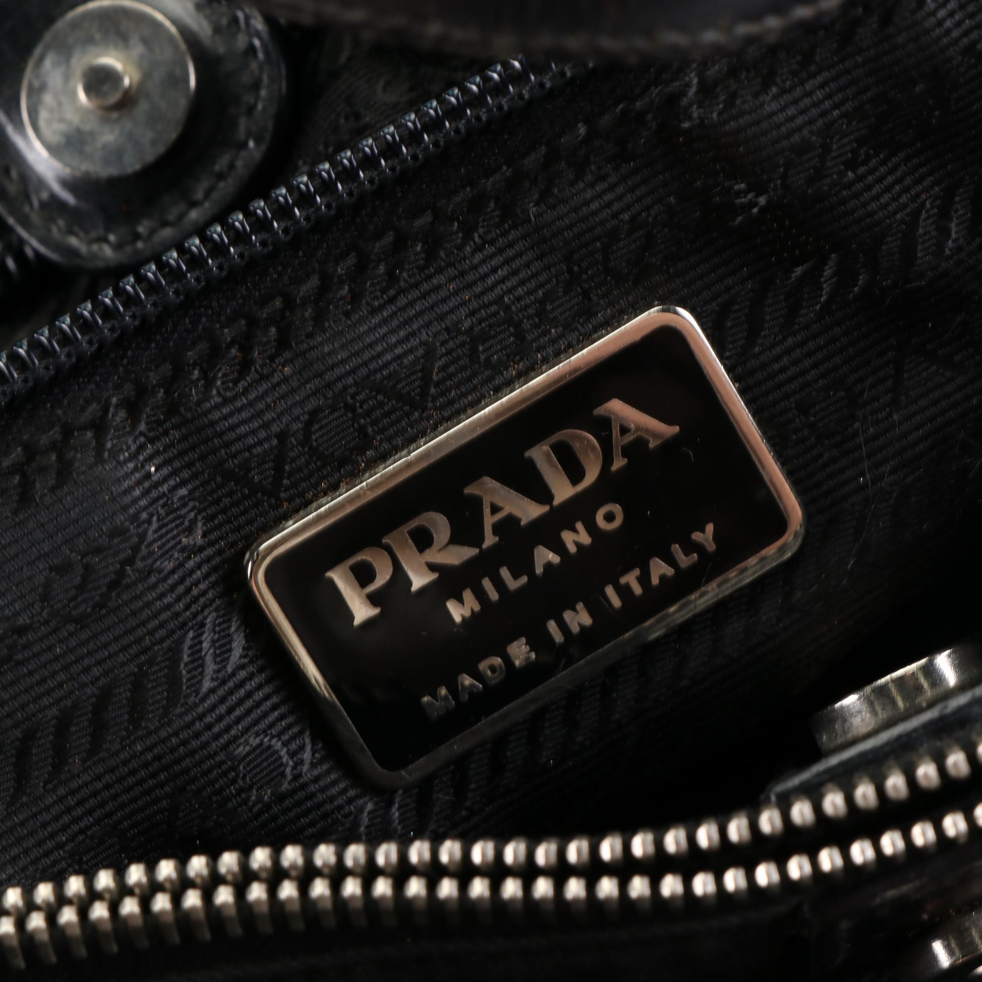 Prada Nylon Tessuto and Leather Tote