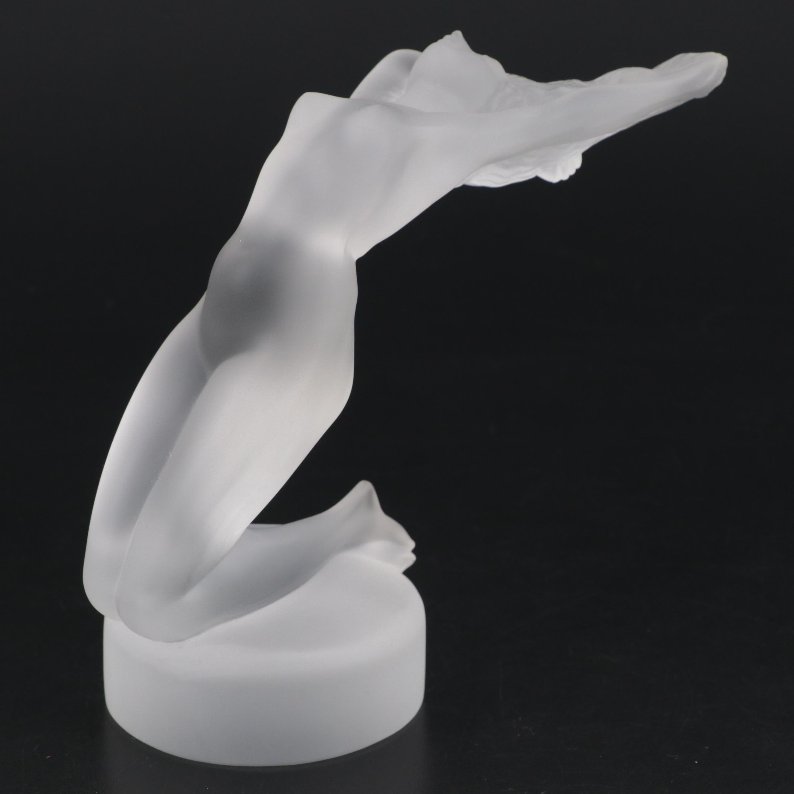 Lalique "Chrysis" Frosted Crystal Figural Paperweight, 1945–1977