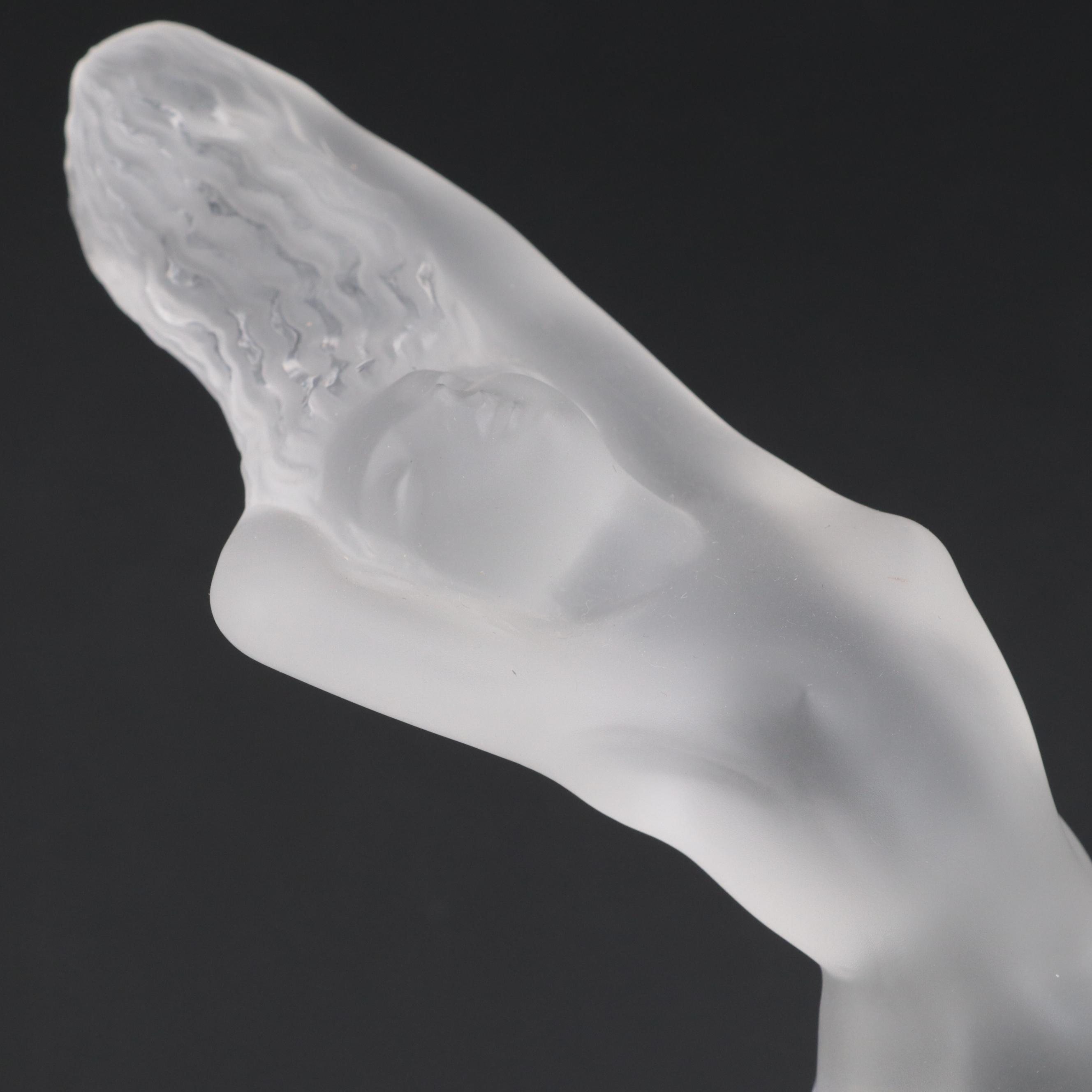 Lalique "Chrysis" Frosted Crystal Figural Paperweight, 1945–1977