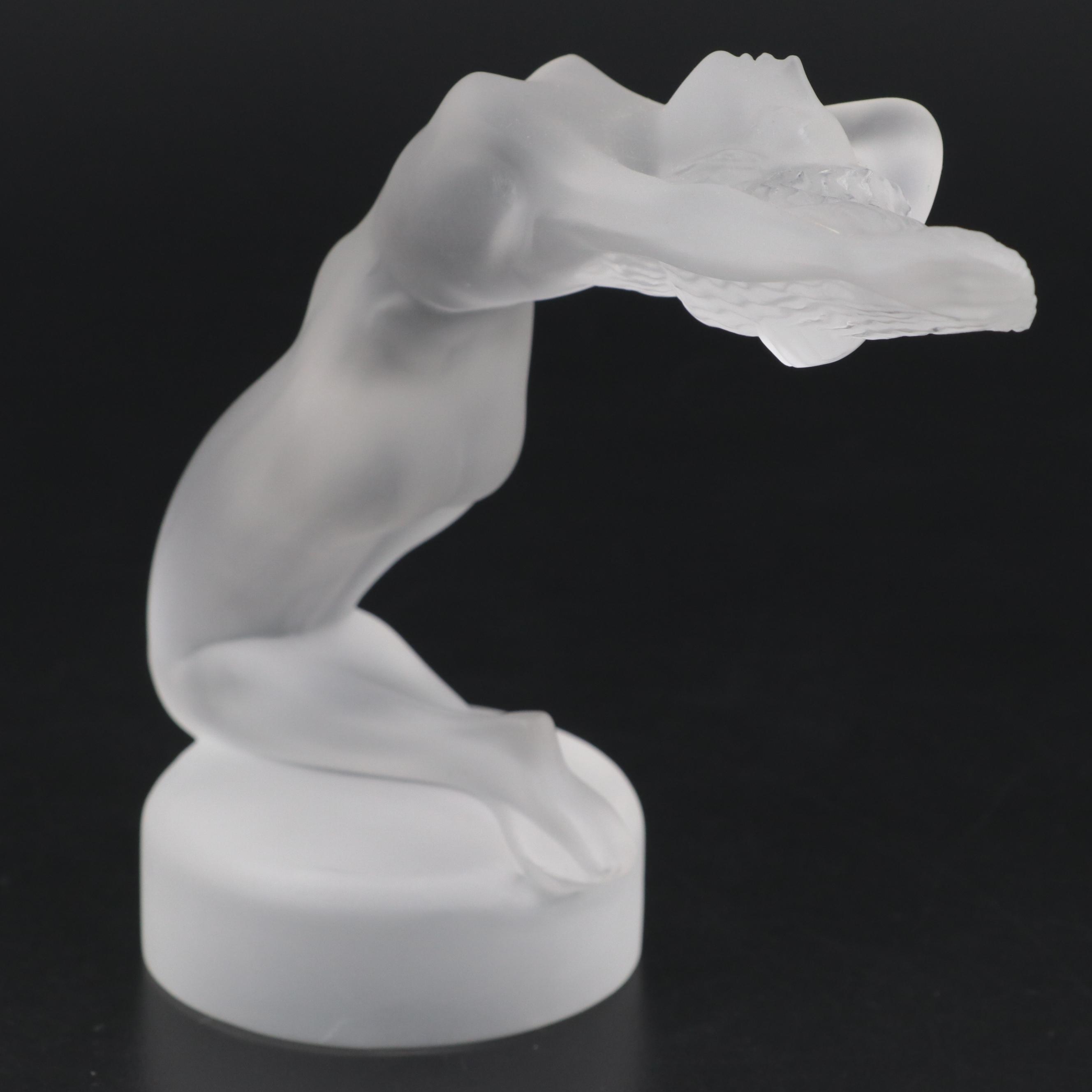 Lalique "Chrysis" Frosted Crystal Figural Paperweight, 1945–1977