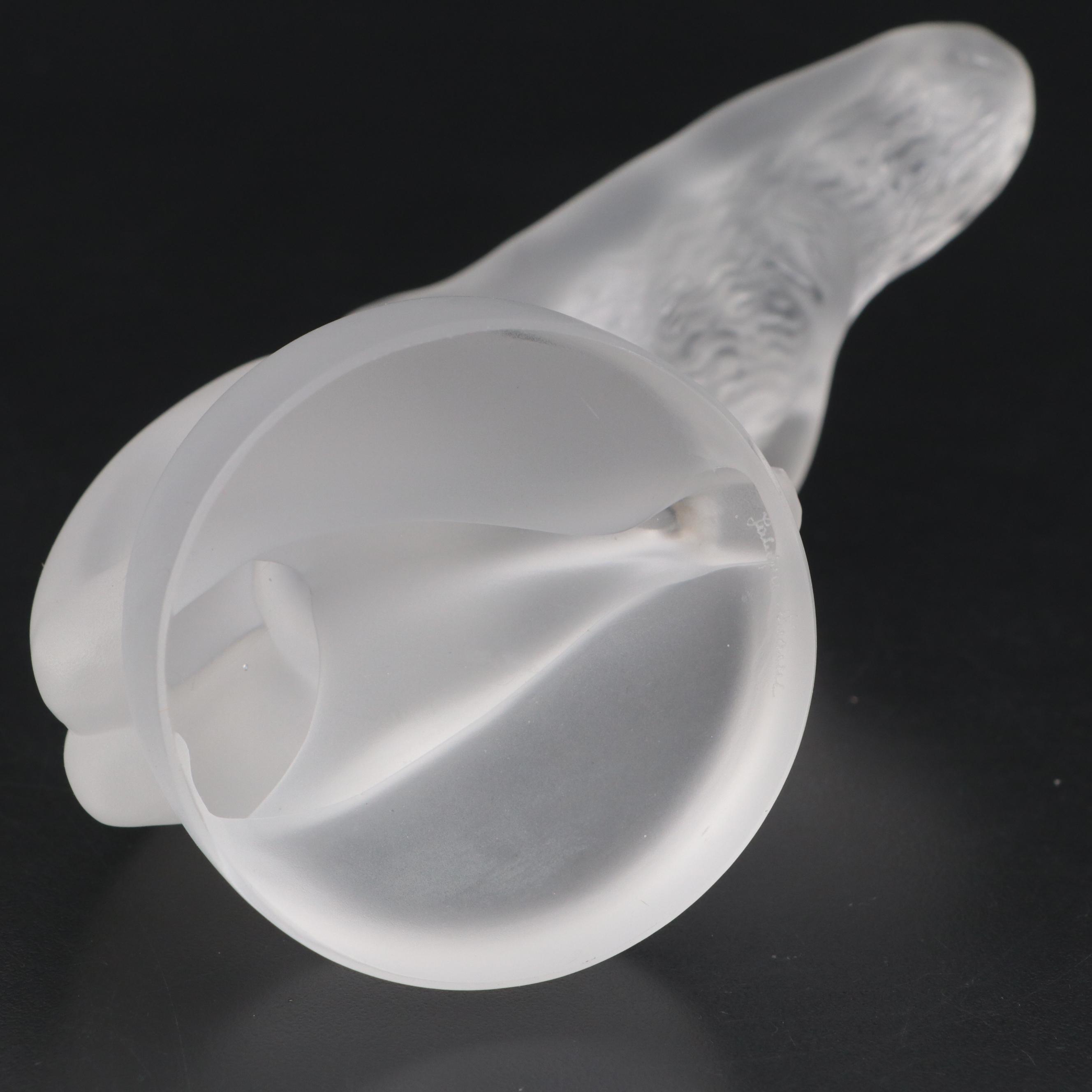 Lalique "Chrysis" Frosted Crystal Figural Paperweight, 1945–1977