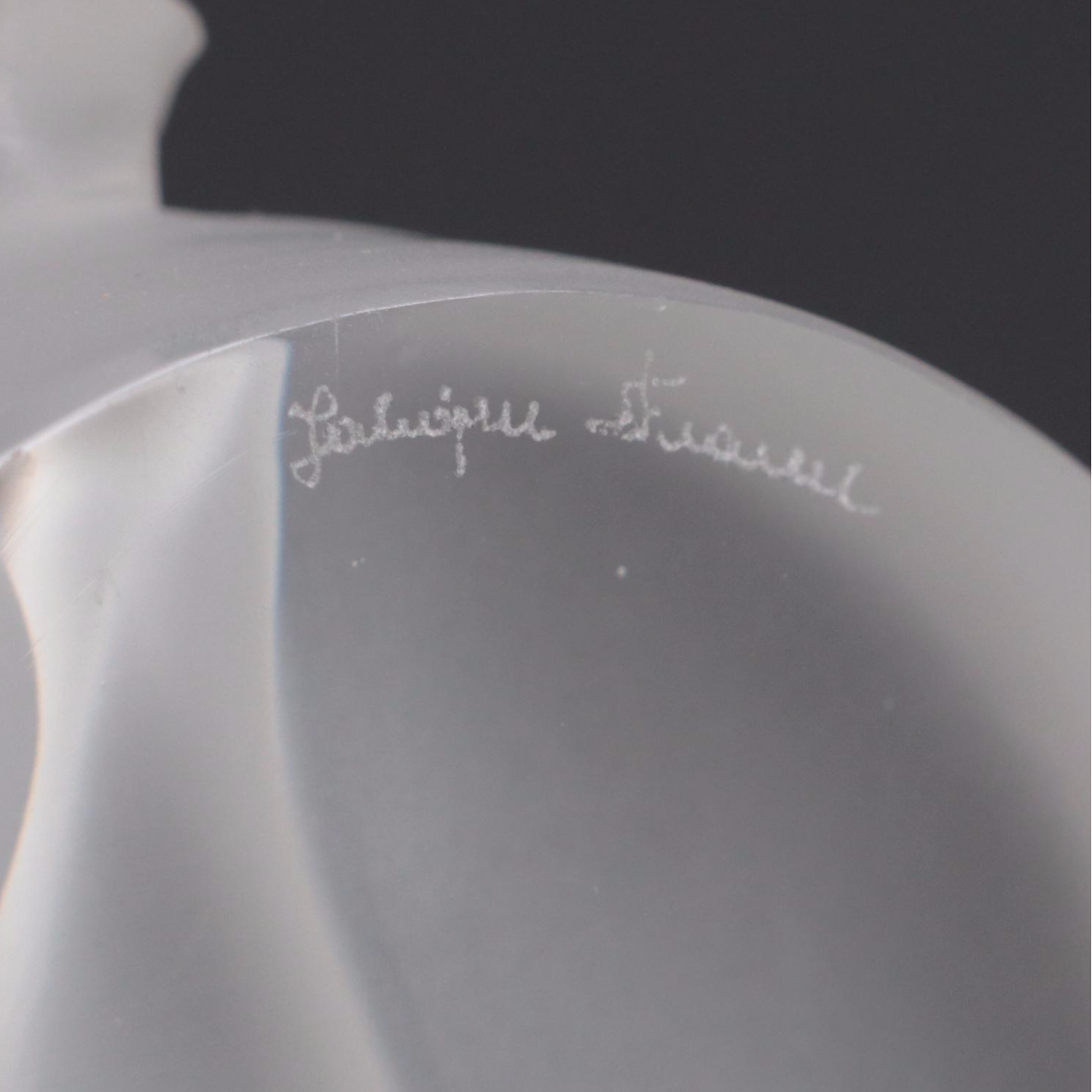 Lalique "Chrysis" Frosted Crystal Figural Paperweight, 1945–1977