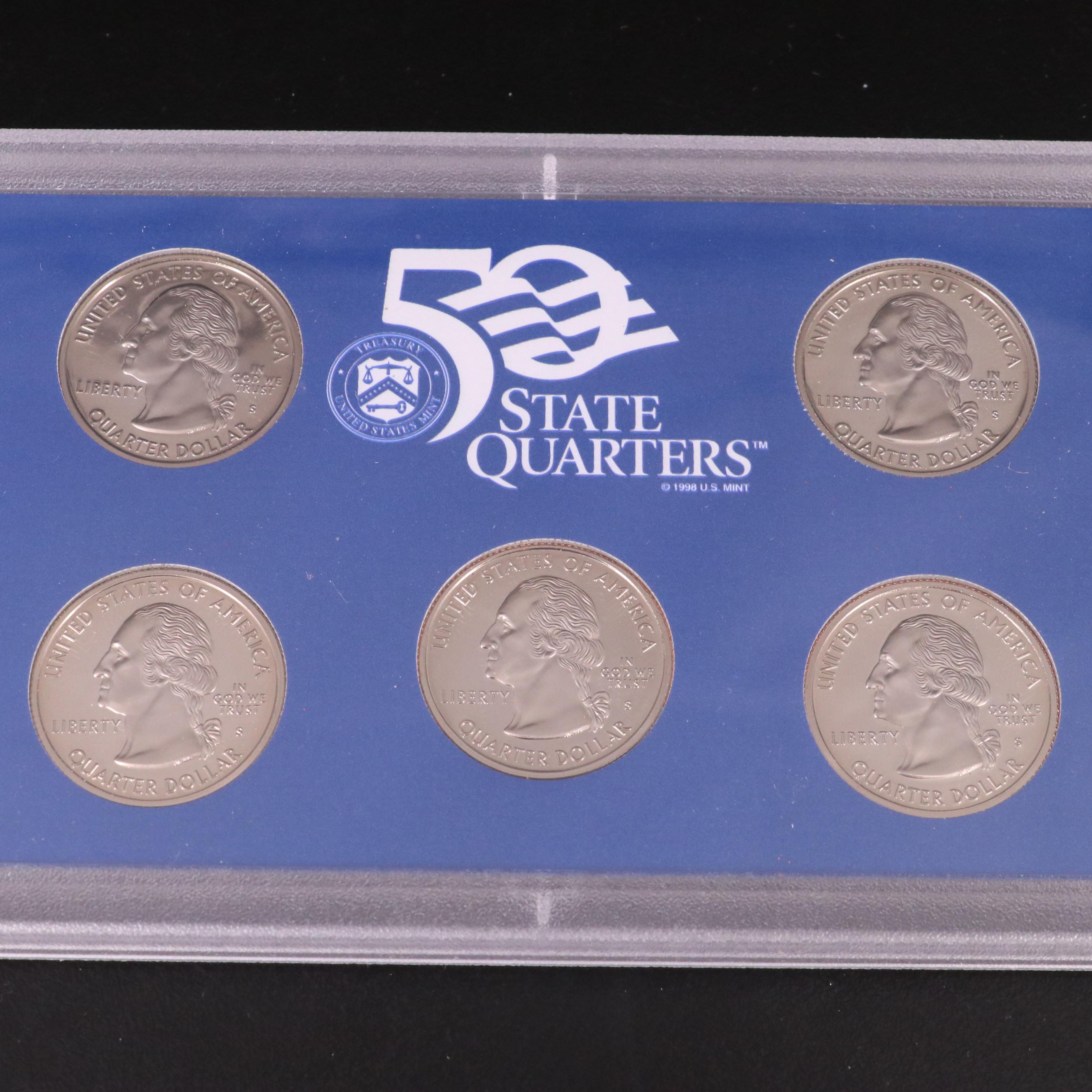 Ten Different U.S. Mint Proof Sets, 1999–2008