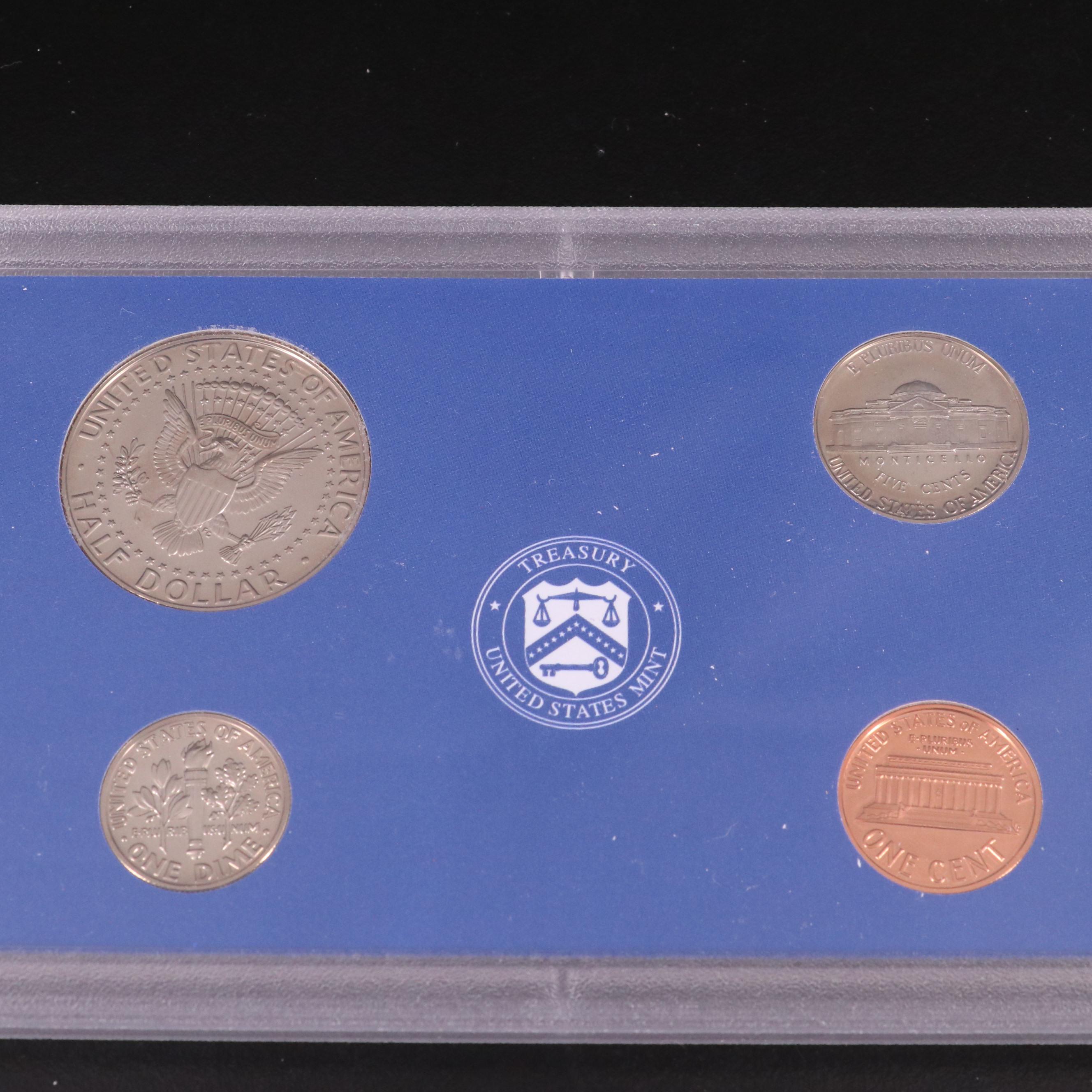 Ten Different U.S. Mint Proof Sets, 1999–2008