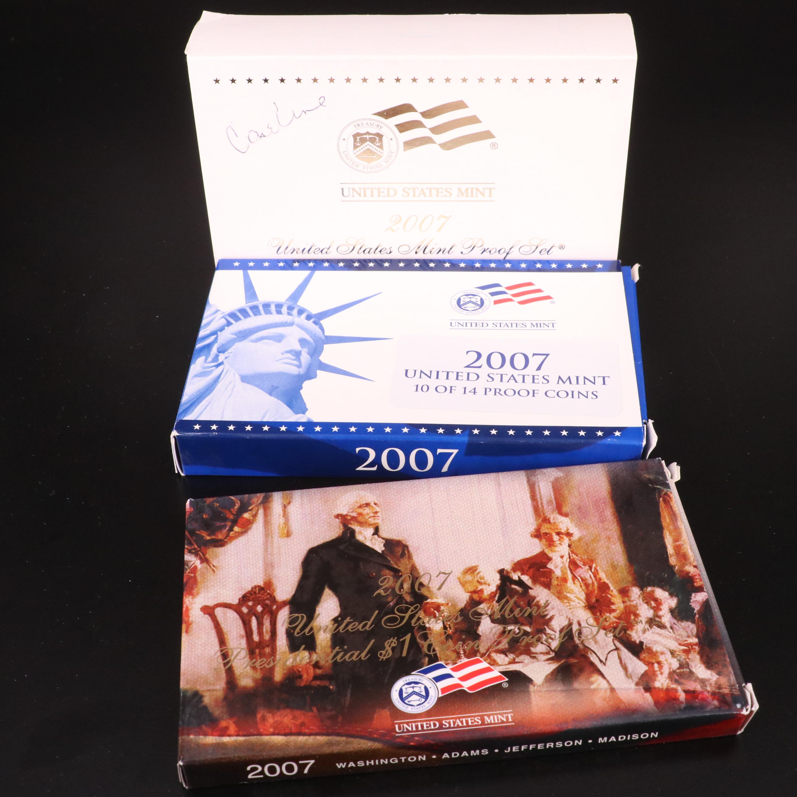 Ten Different U.S. Mint Proof Sets, 1999–2008