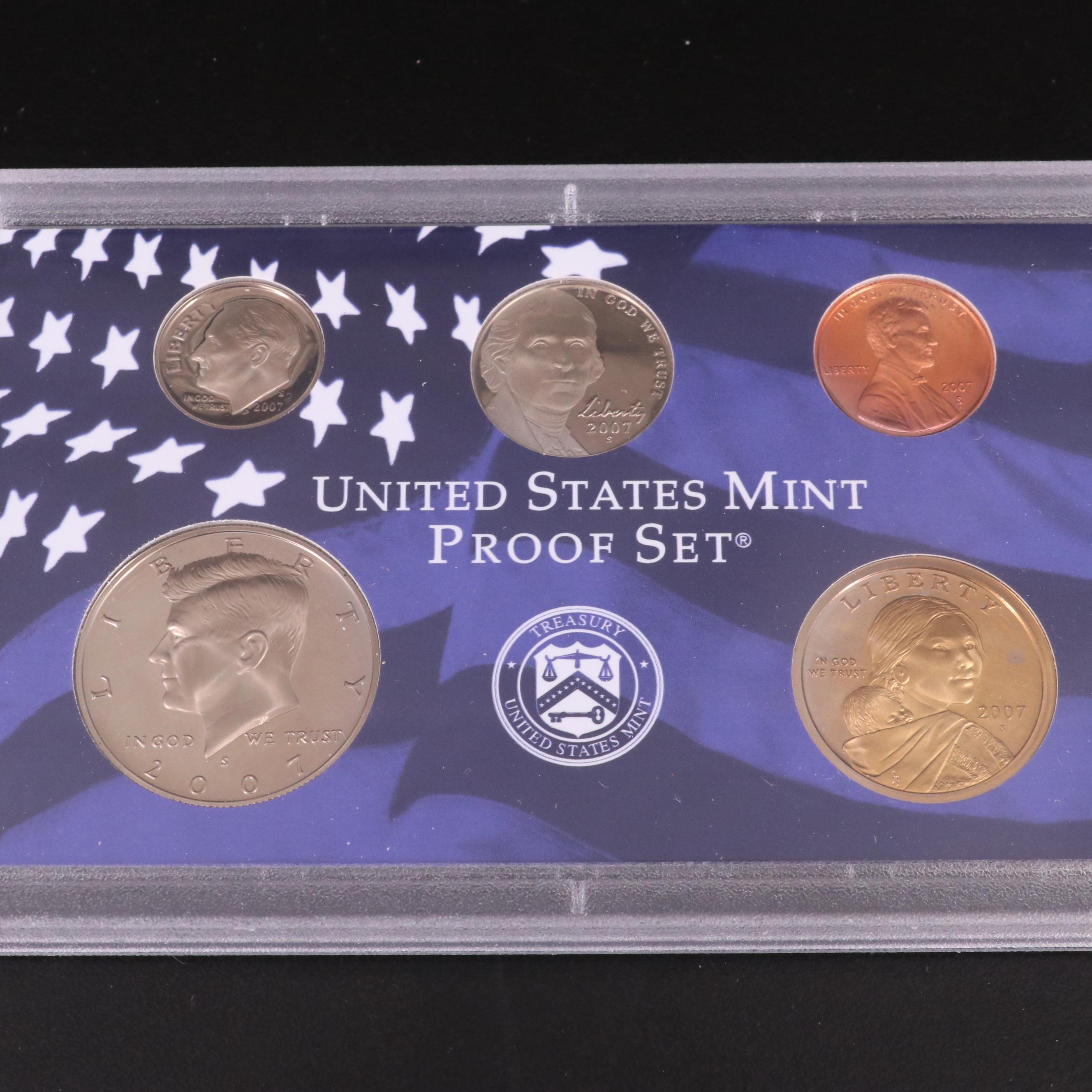 Ten Different U.S. Mint Proof Sets, 1999–2008