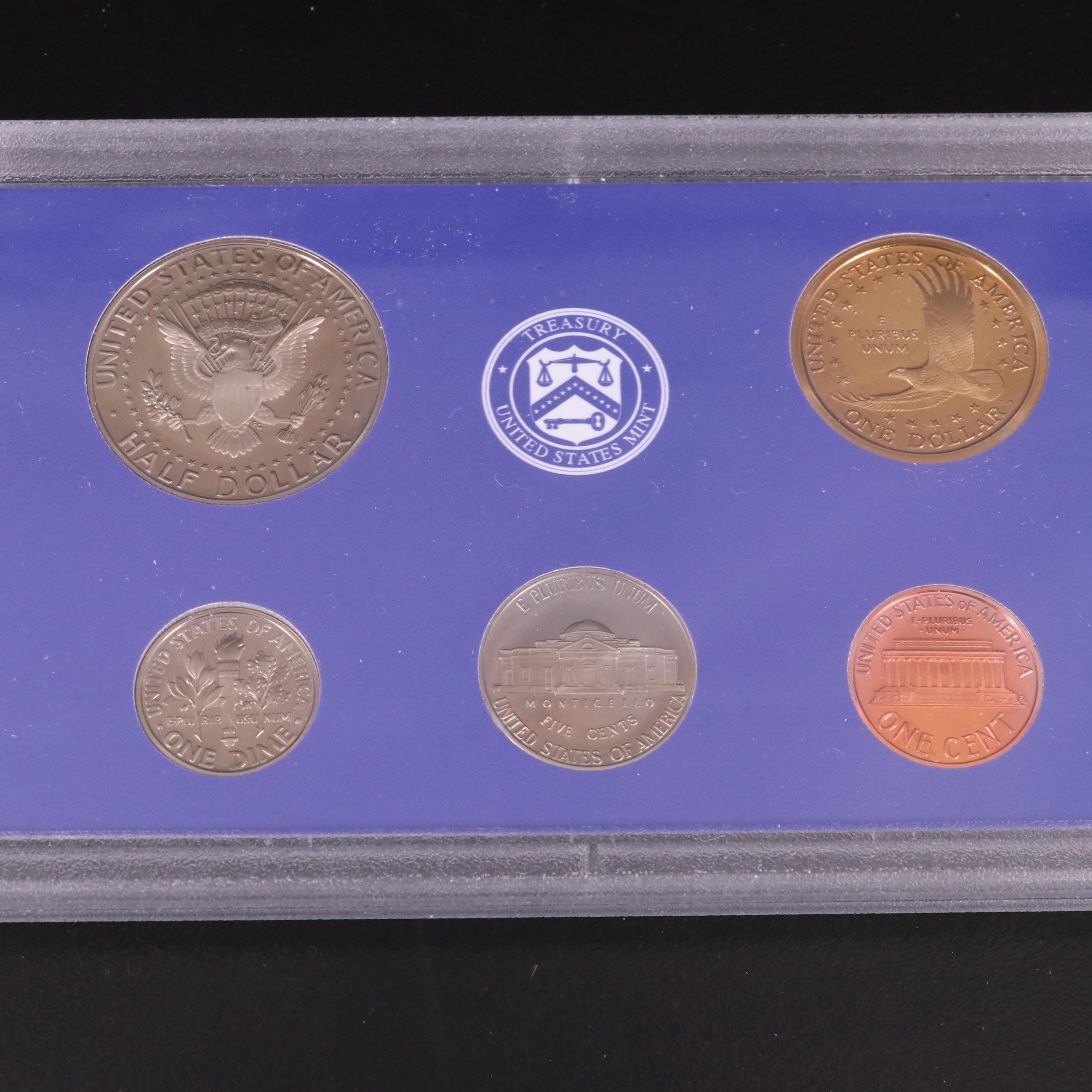 Ten Different U.S. Mint Proof Sets, 1999–2008