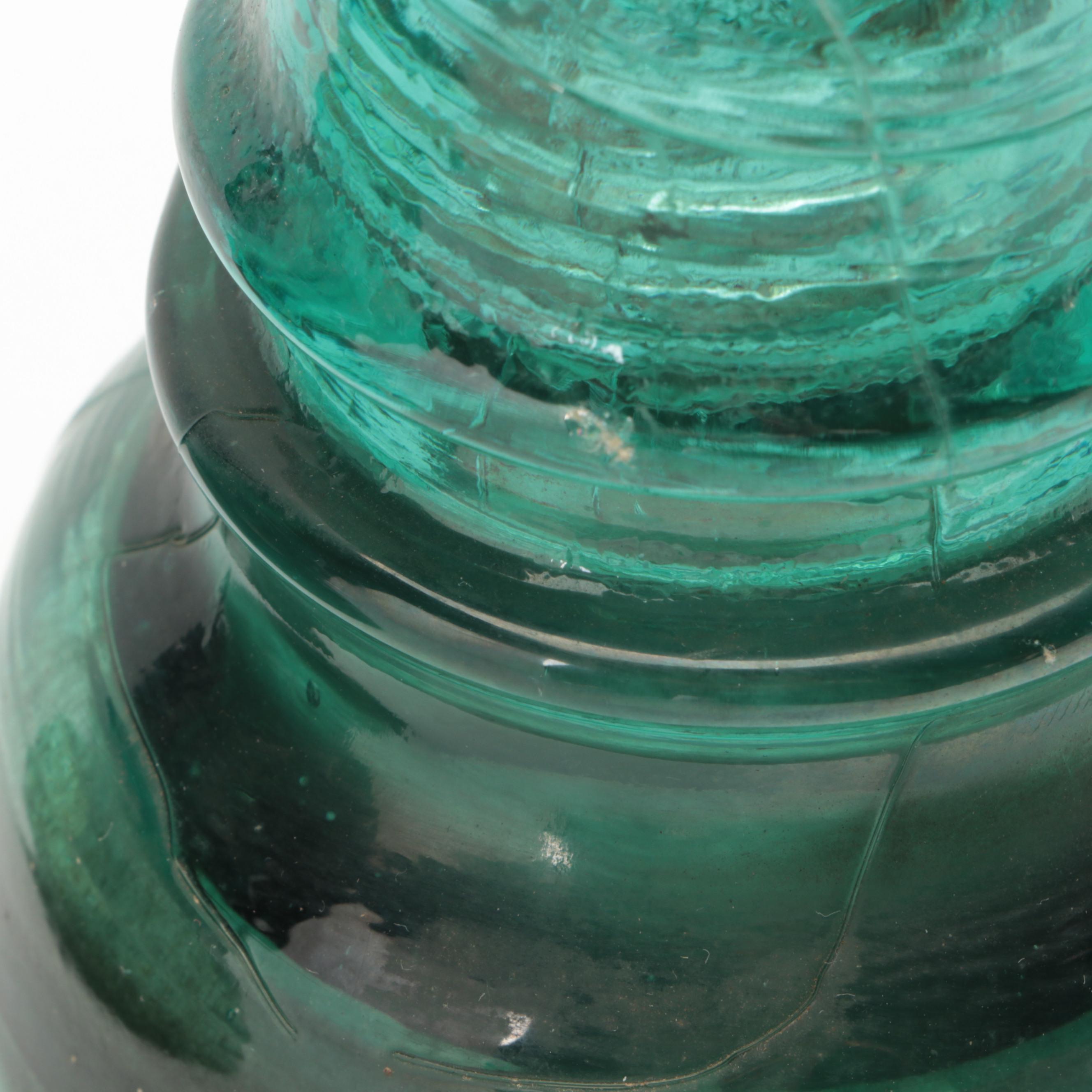 Hemingray Number 40 and 26 Glass Insulators