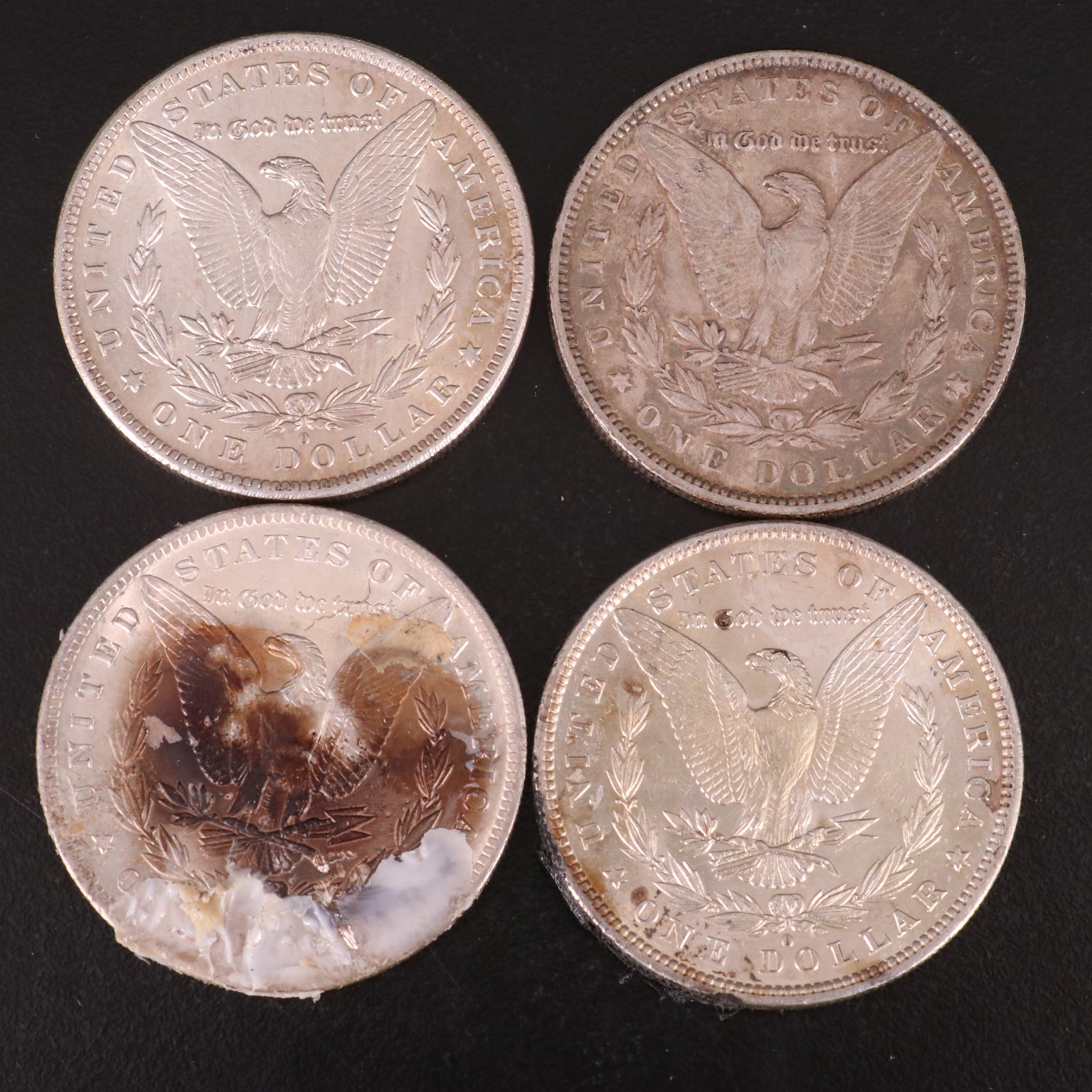 Ten Morgan Silver Dollars