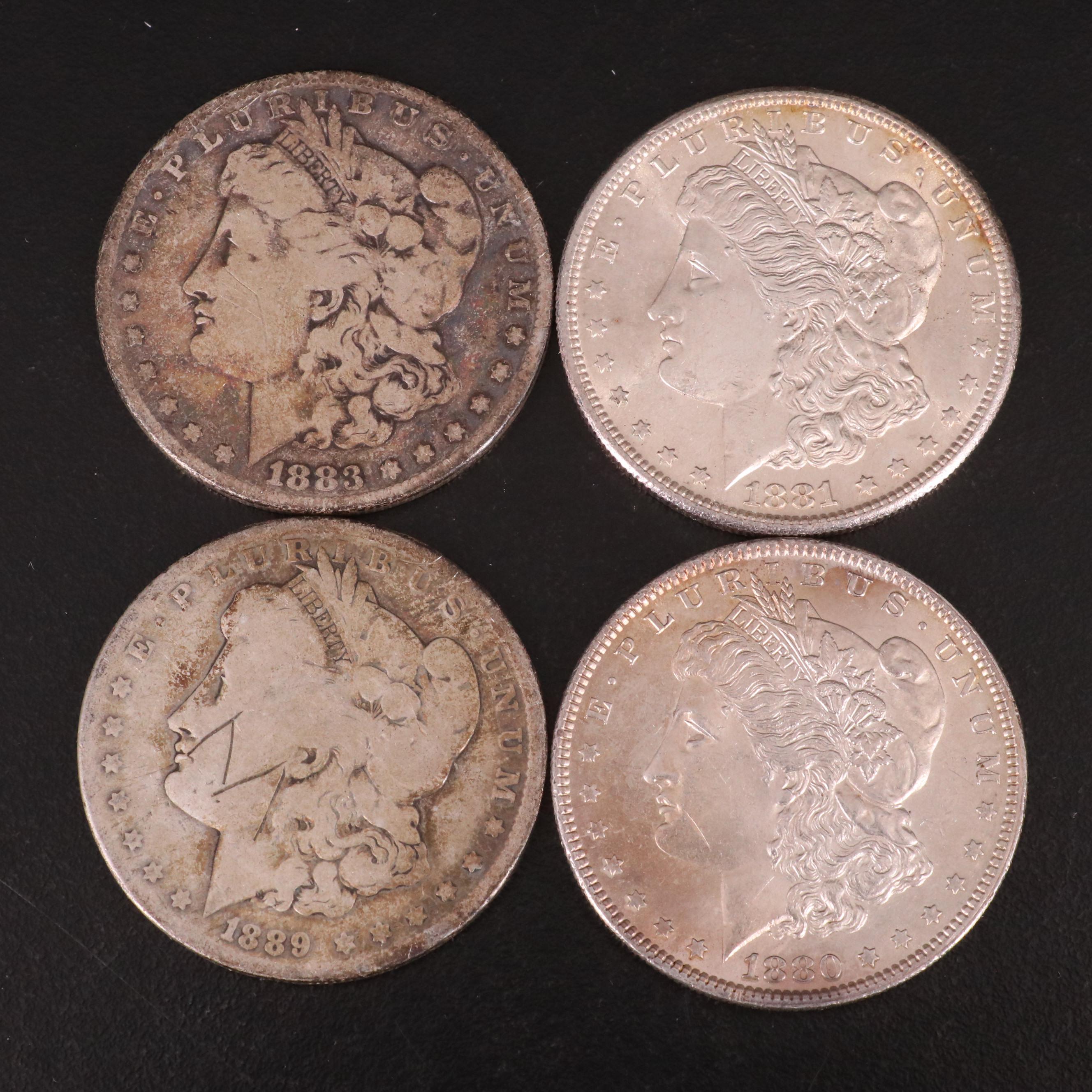 Ten Morgan Silver Dollars