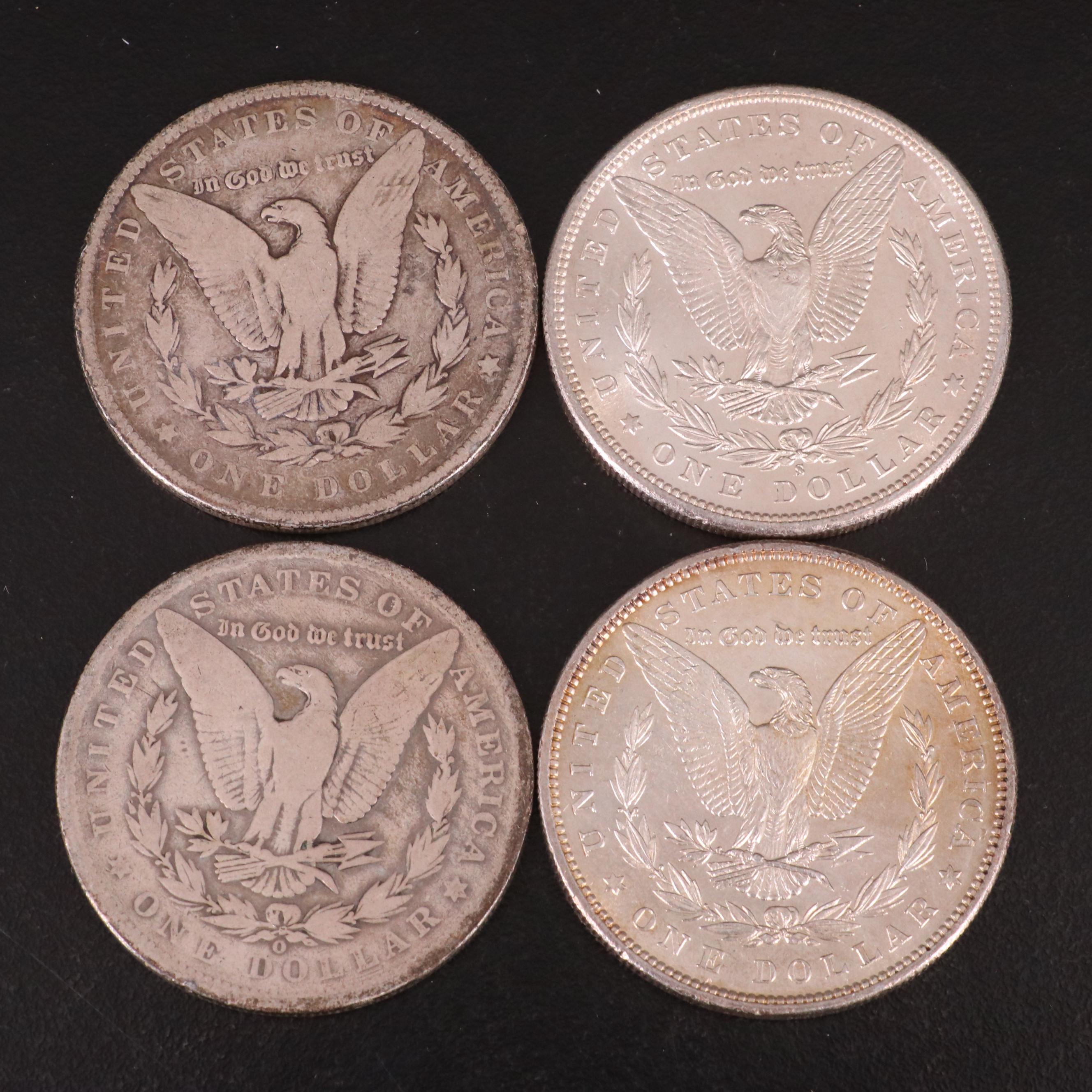Ten Morgan Silver Dollars