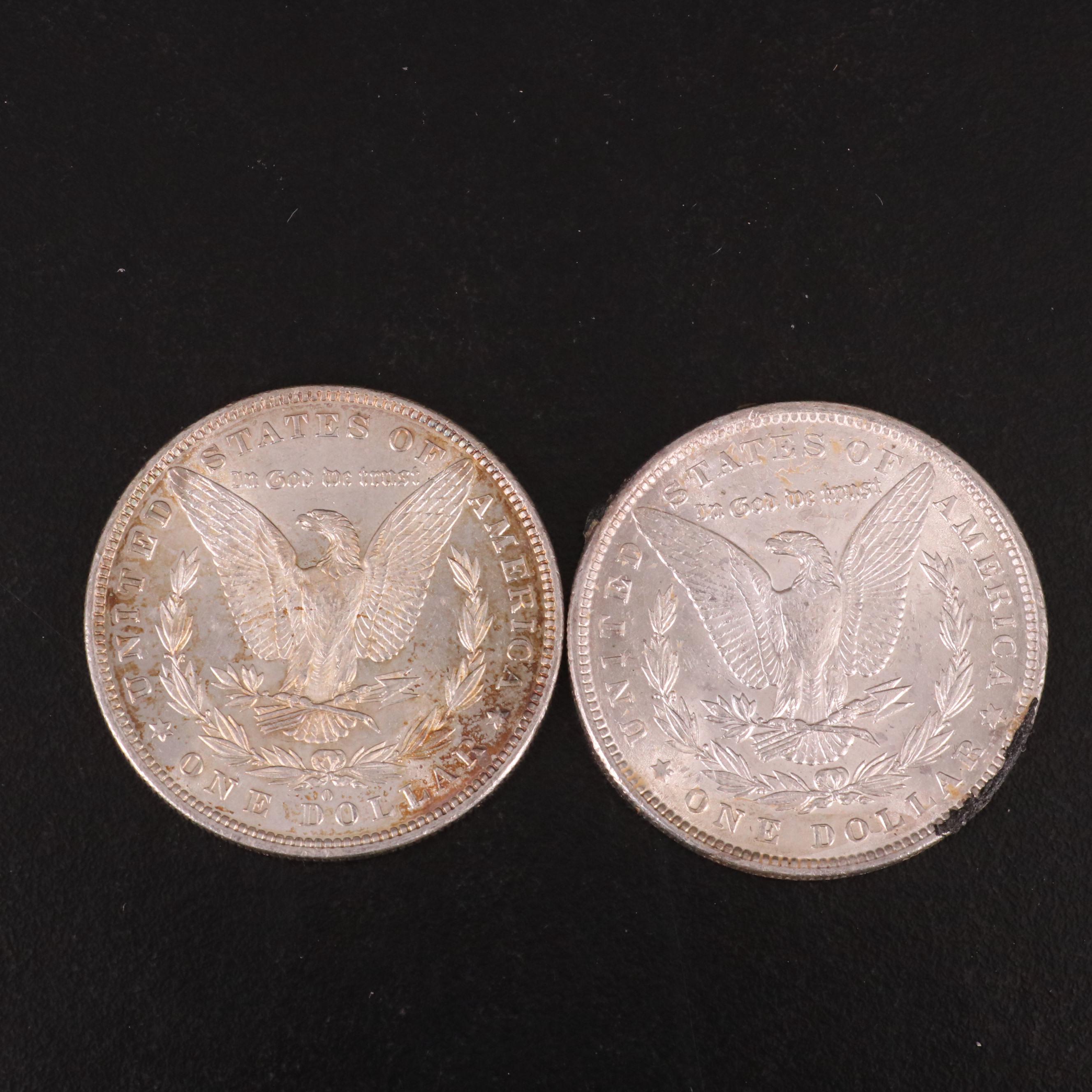 Ten Morgan Silver Dollars