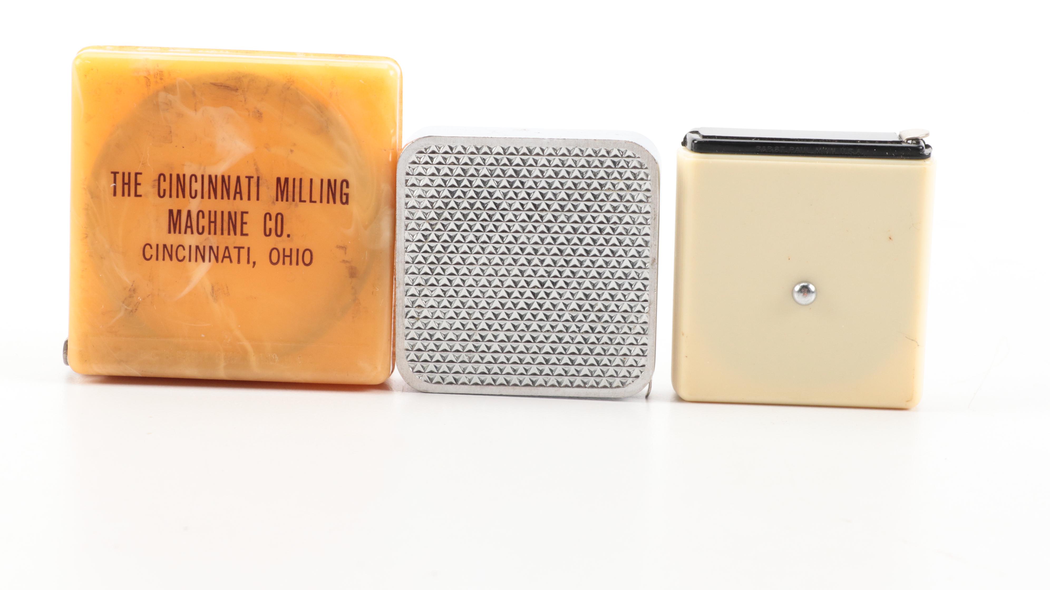 Zippo, Cincinnati Milling Machine Company and Other Advertising Tape Measures