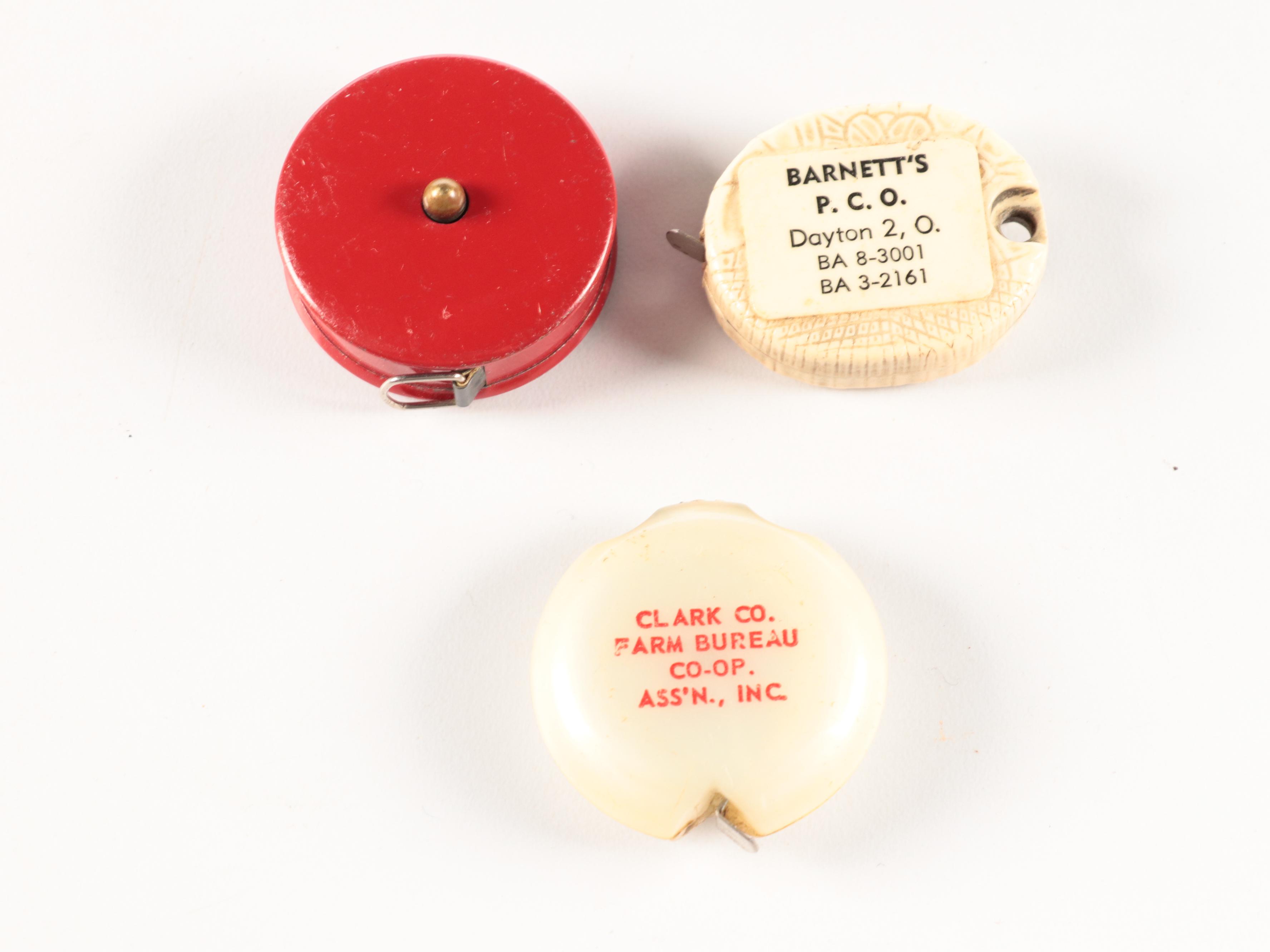 Zippo, Cincinnati Milling Machine Company and Other Advertising Tape Measures