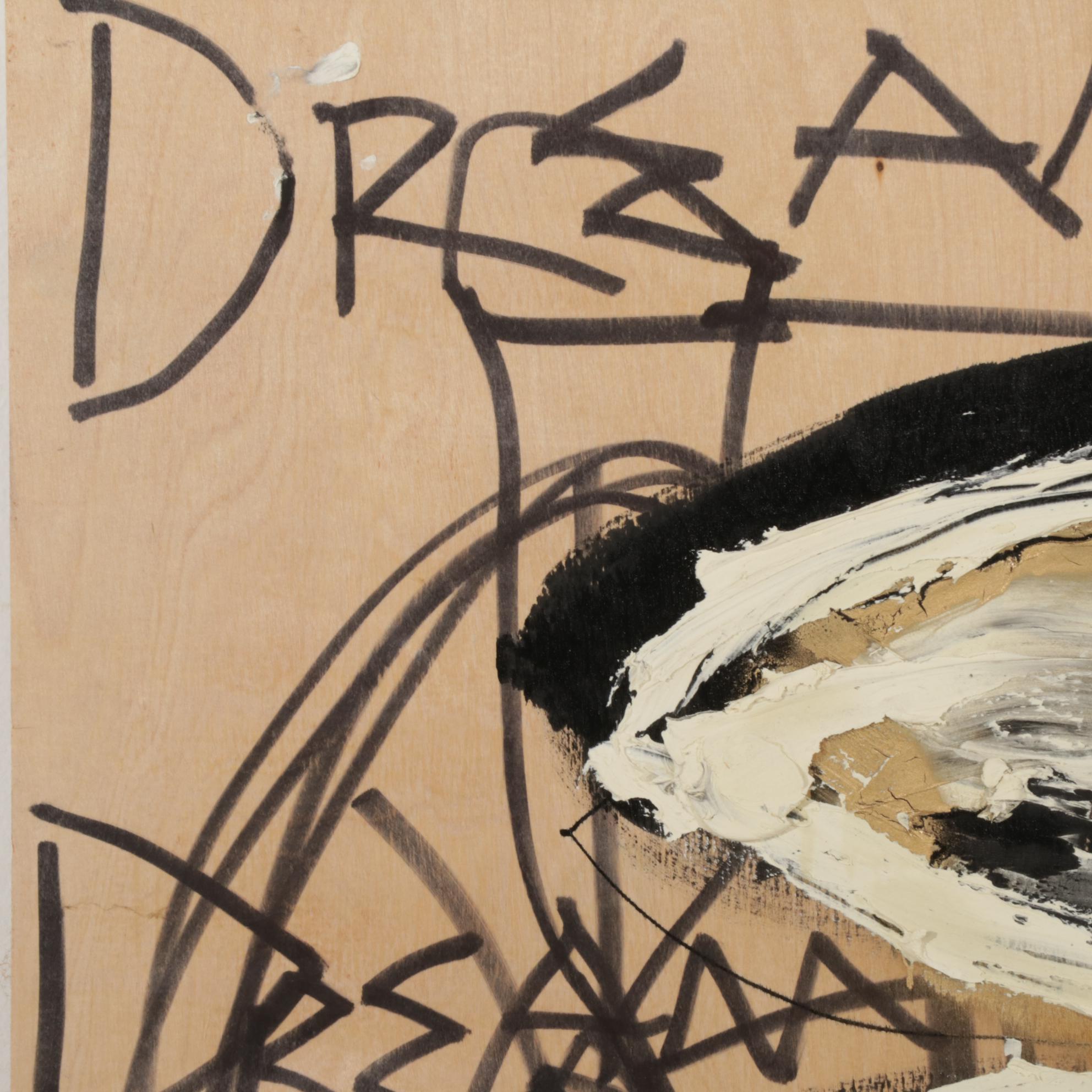 Anthony Eve Kemp Outsider Art Acrylic Painting "Dream," 2016