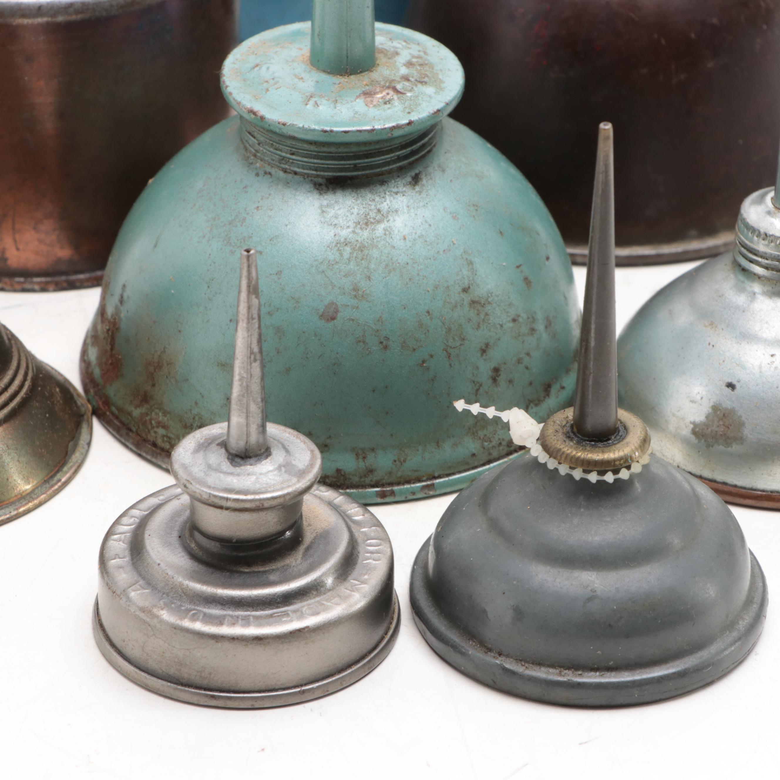 Eagle, Rainbow with Other Metal Oil Cans, Early to Mid-20th Century