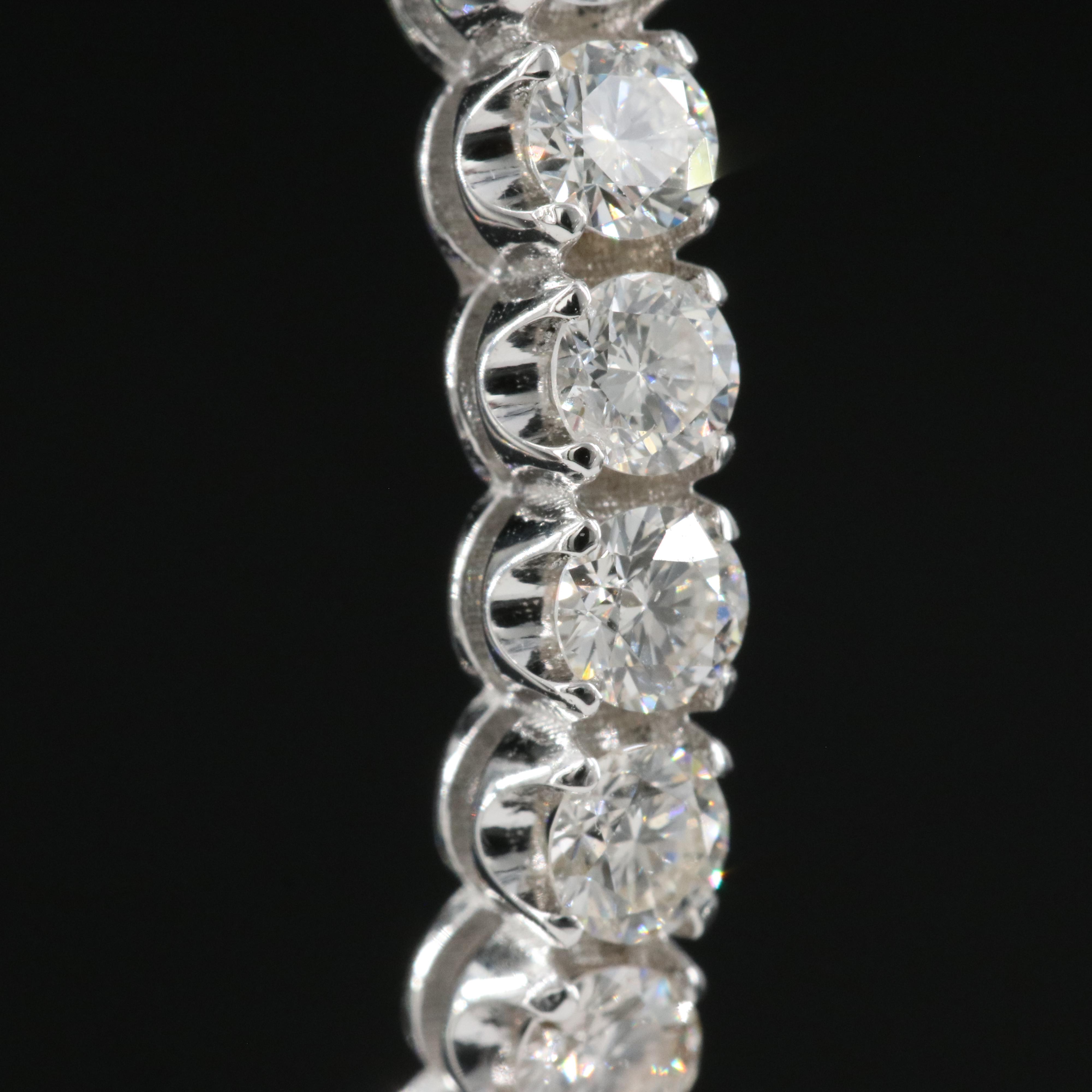 14K 4.96 CTW Diamond Inside-Out Large Hoop Earrings