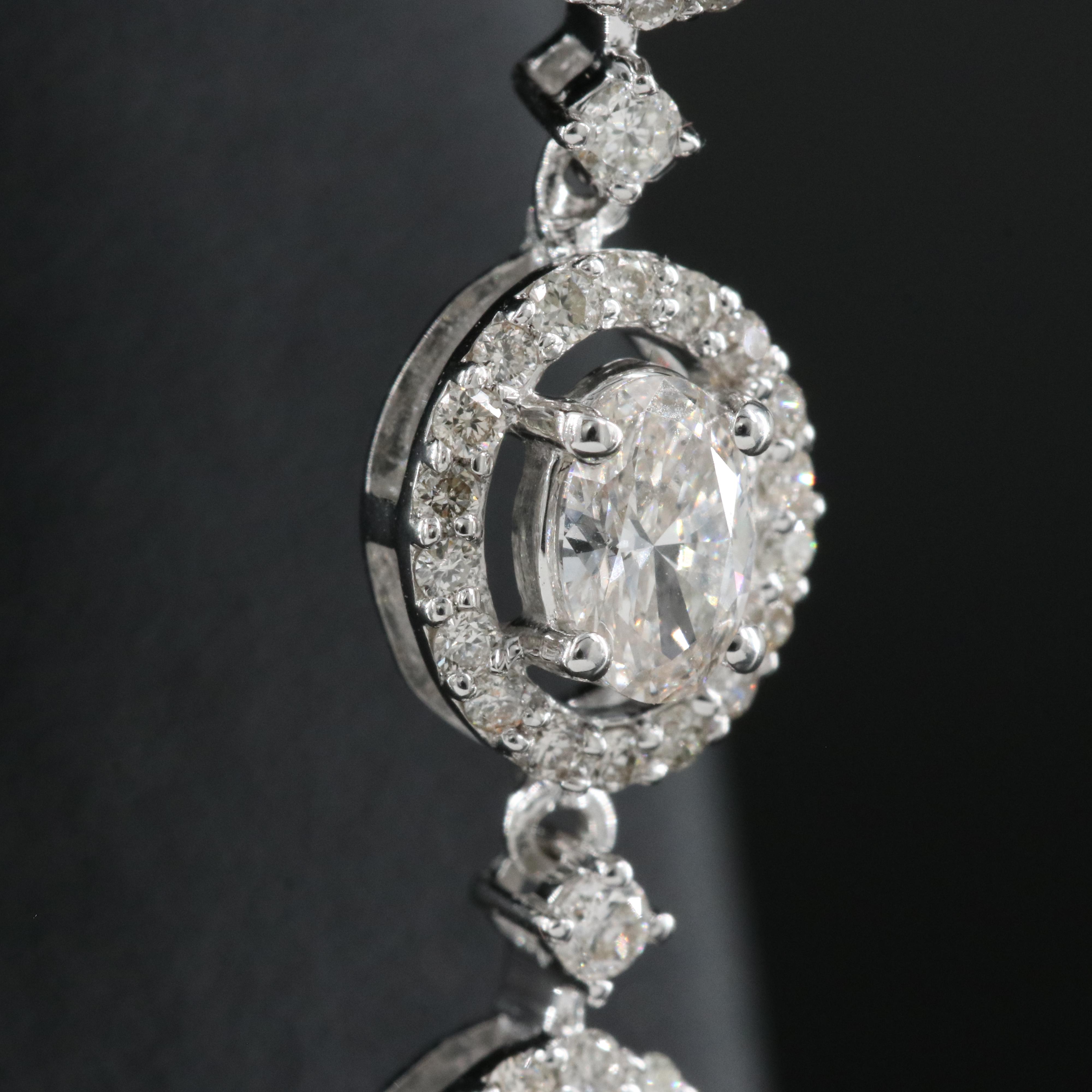 14K 1.98 CTW Diamond Tiered Earrings