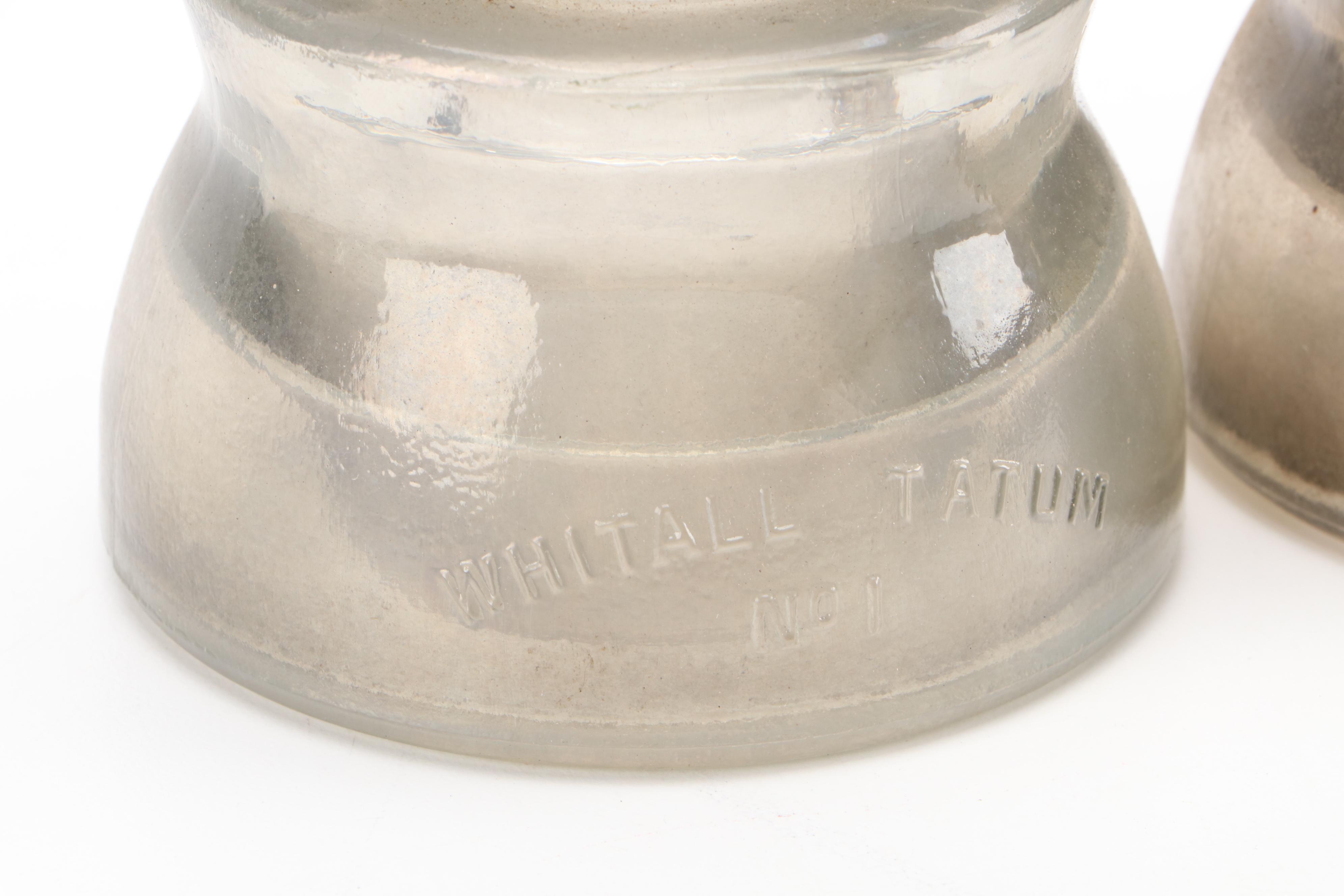 Whitall Tatum Company No. 1 Insulators, Early 20th Century
