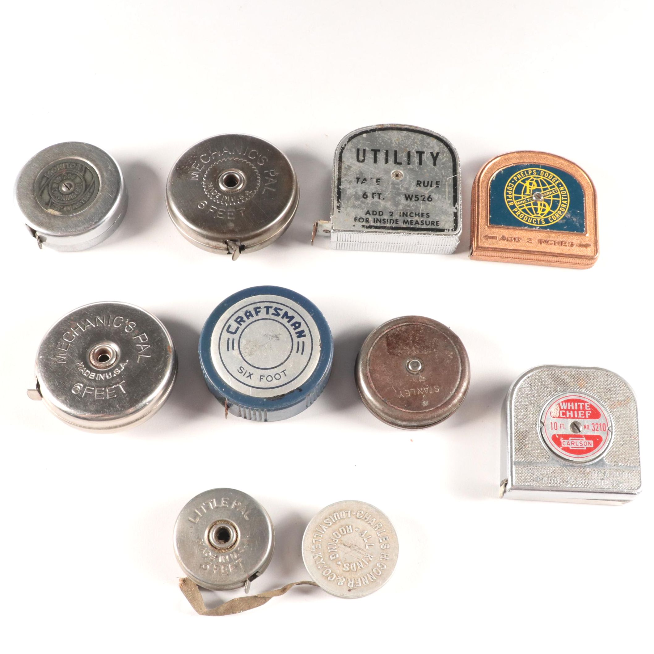 Carlson & Sullivan, Lufkin, Stanley, Craftsman and Other Tape Measures