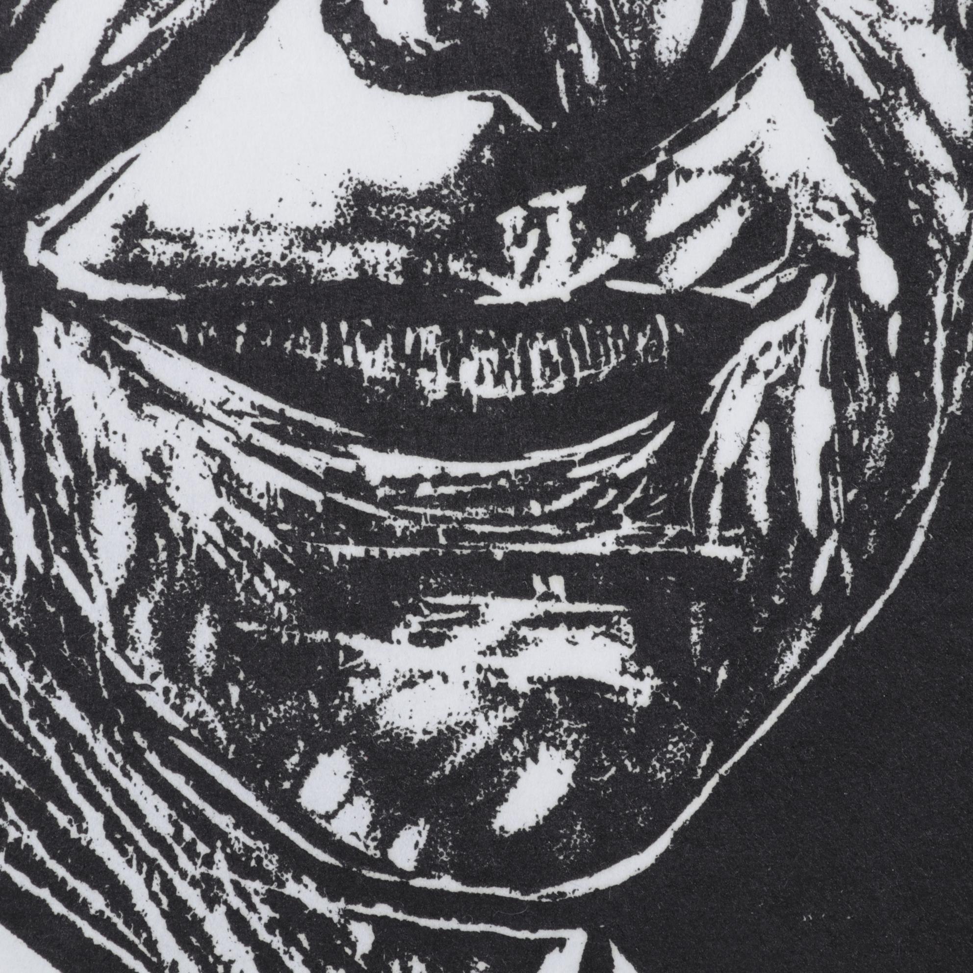 Sidney Chafetz Woodcut "A. J. Muste," 1967