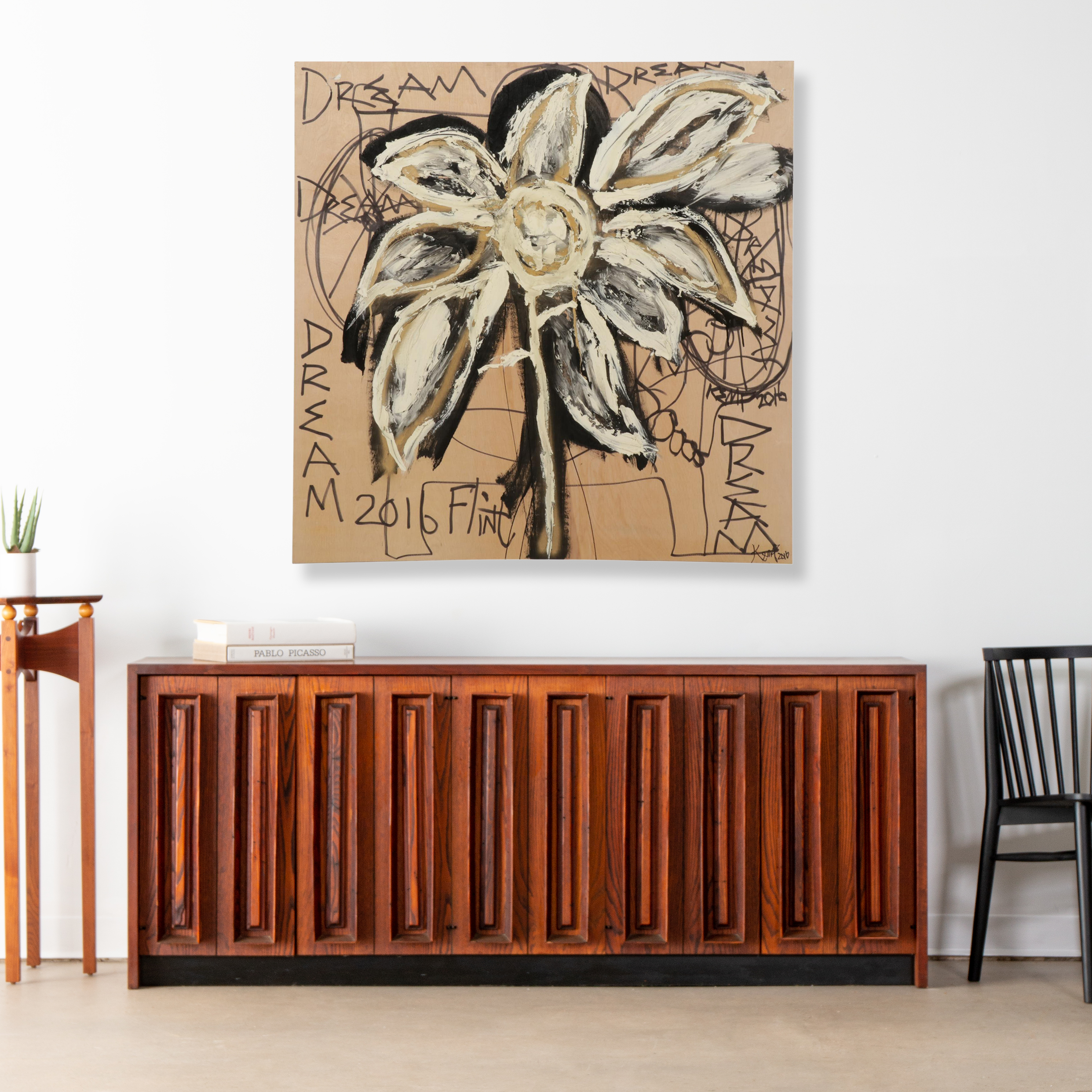 Anthony Eve Kemp Outsider Art Acrylic Painting "Dream," 2016