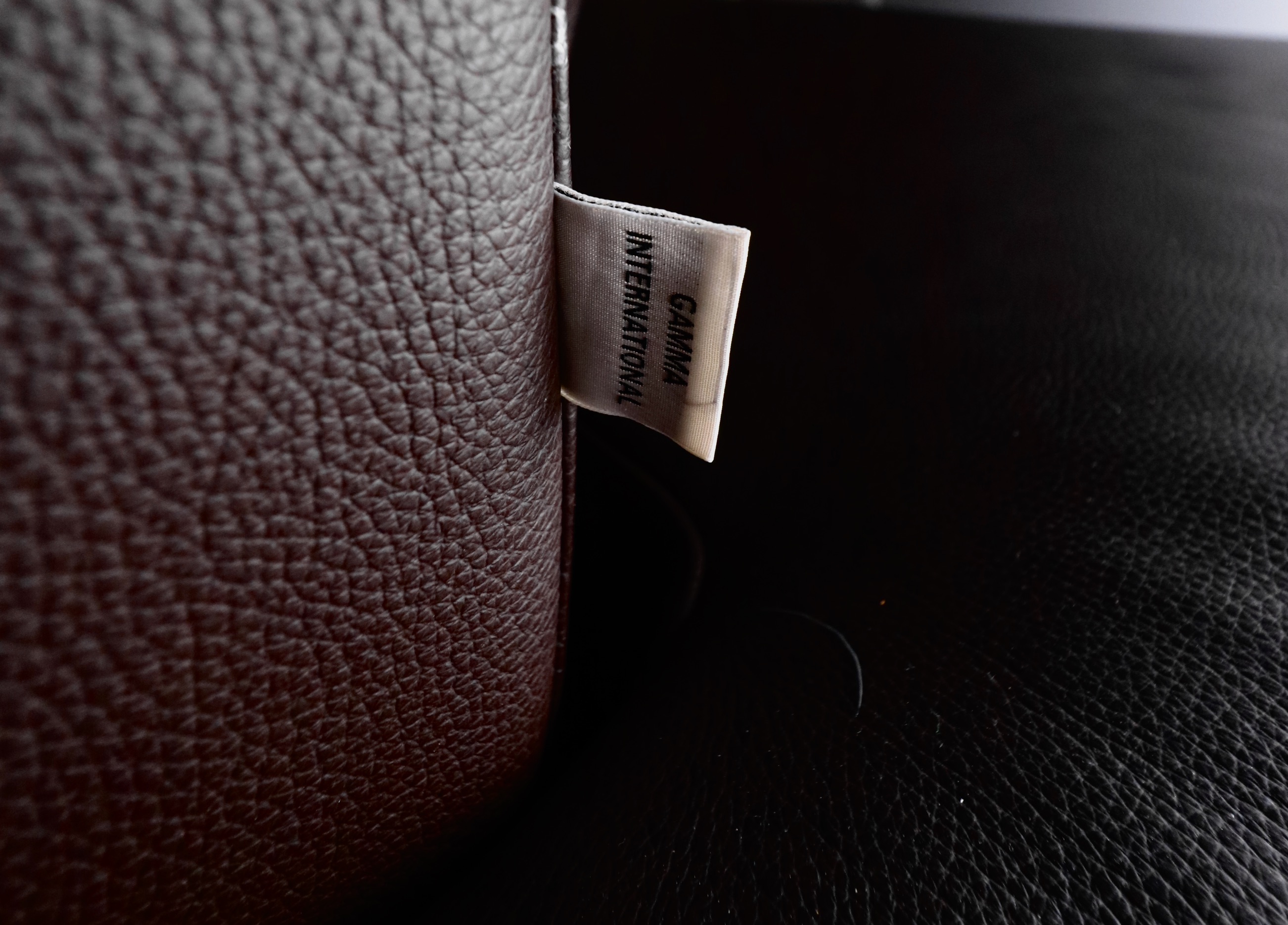 Two-Piece Modular Leather Sofa with Ottoman