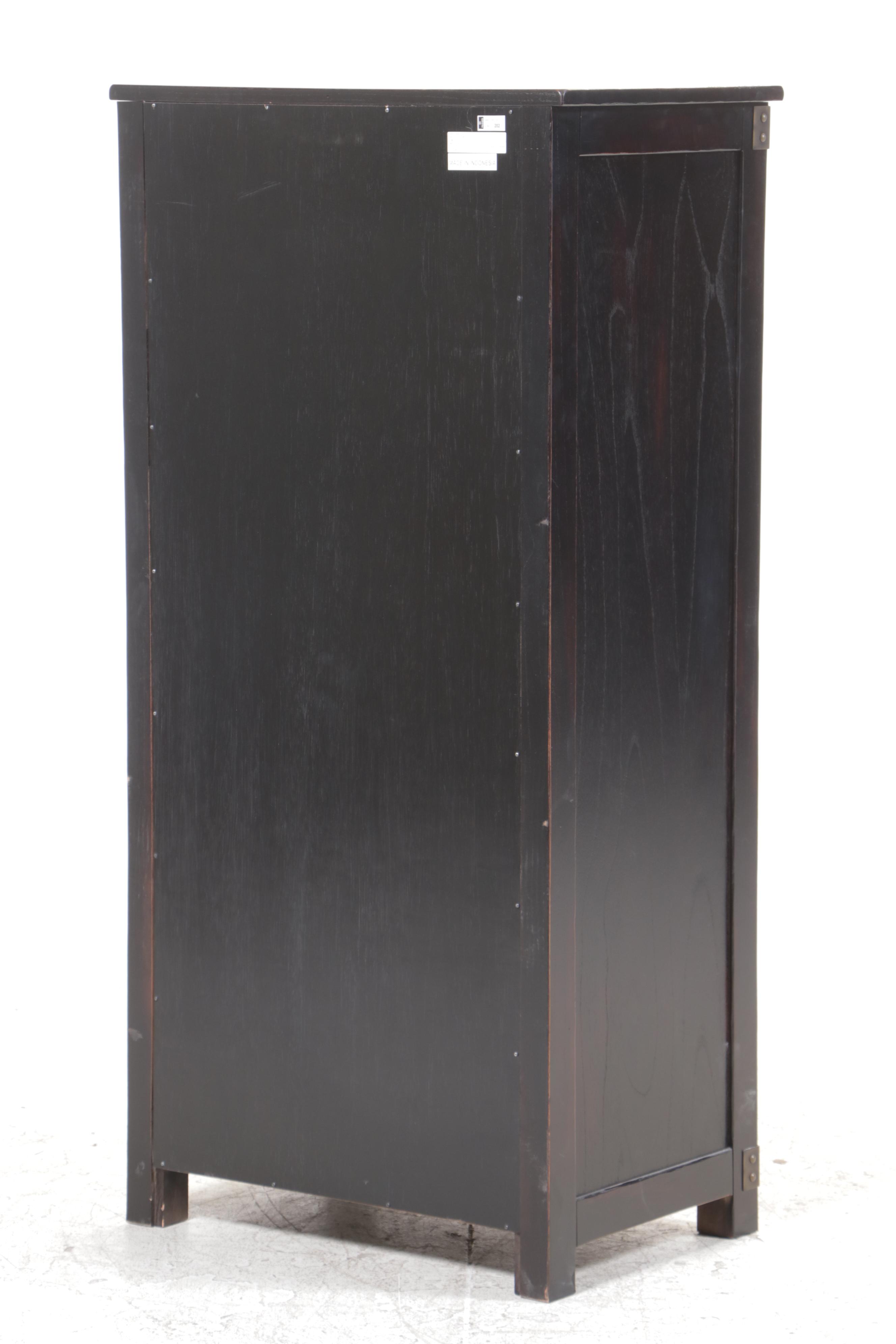 Two-Tone Hardwood Filing Cabinet