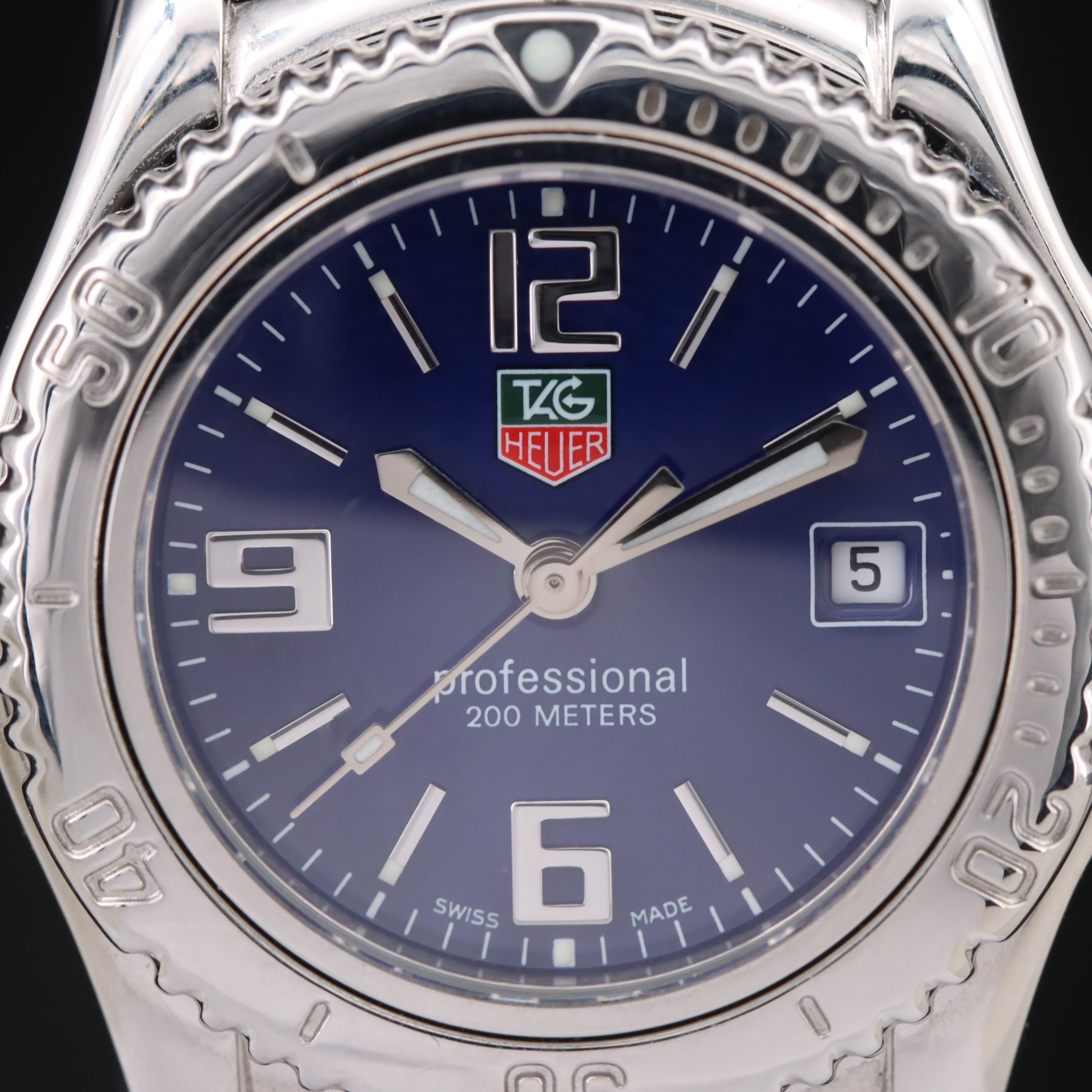 TAG Heuer Professional Date Stainless Steel Quartz Watch