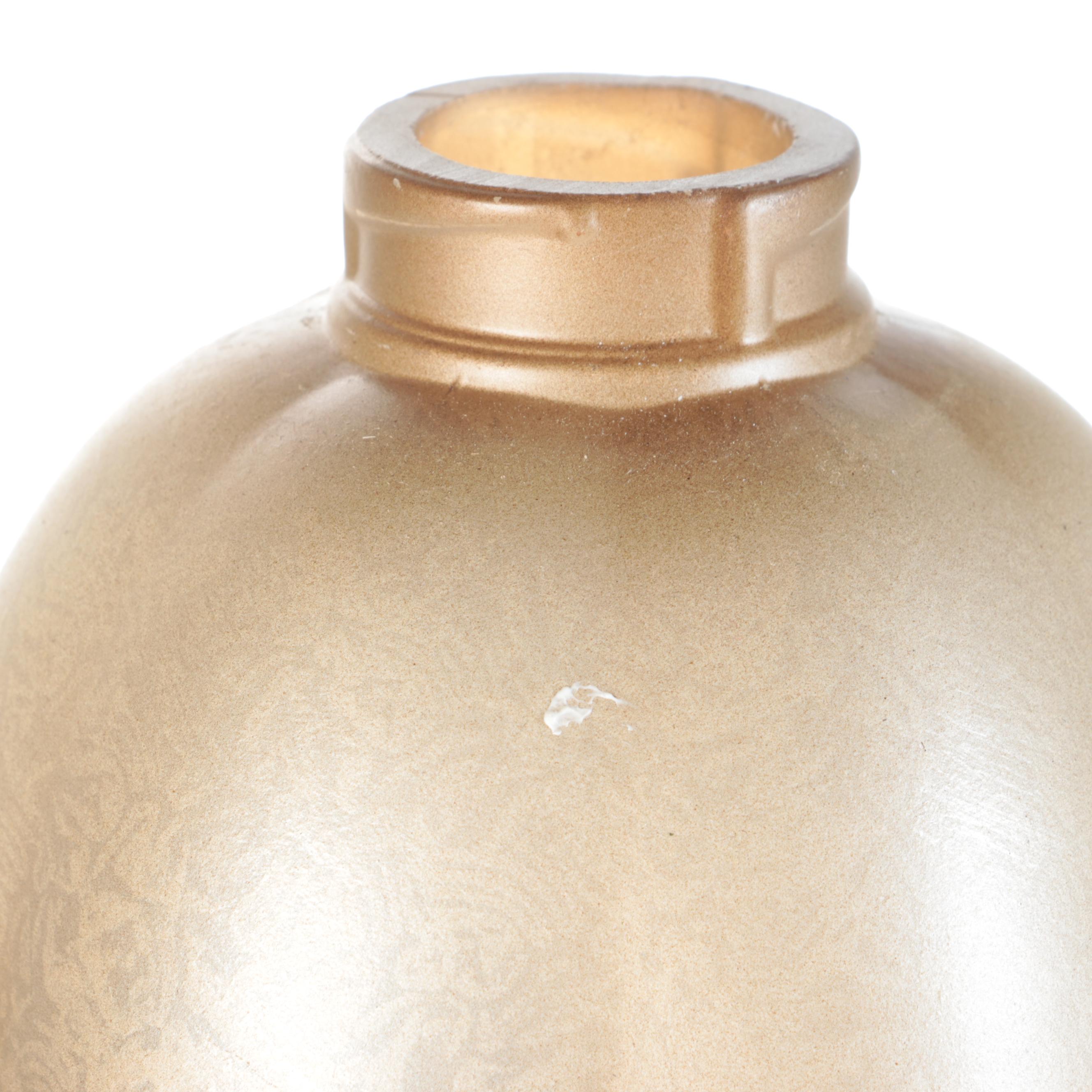 Pair of Minka Lighting Pendant Lights With Bronzed Finish and Iridescent Shades