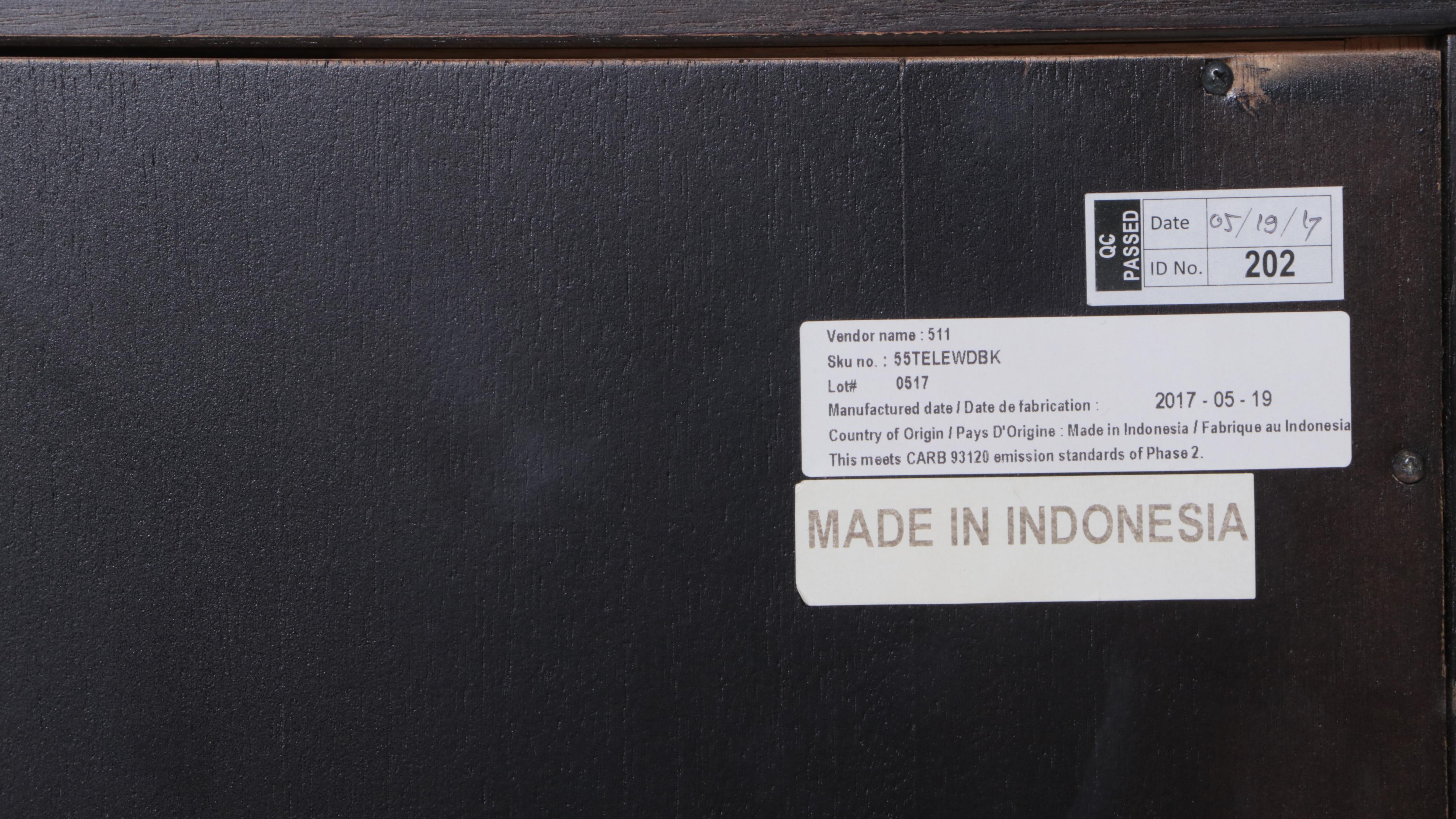 Two-Tone Hardwood Office Credenza and Bookshelf