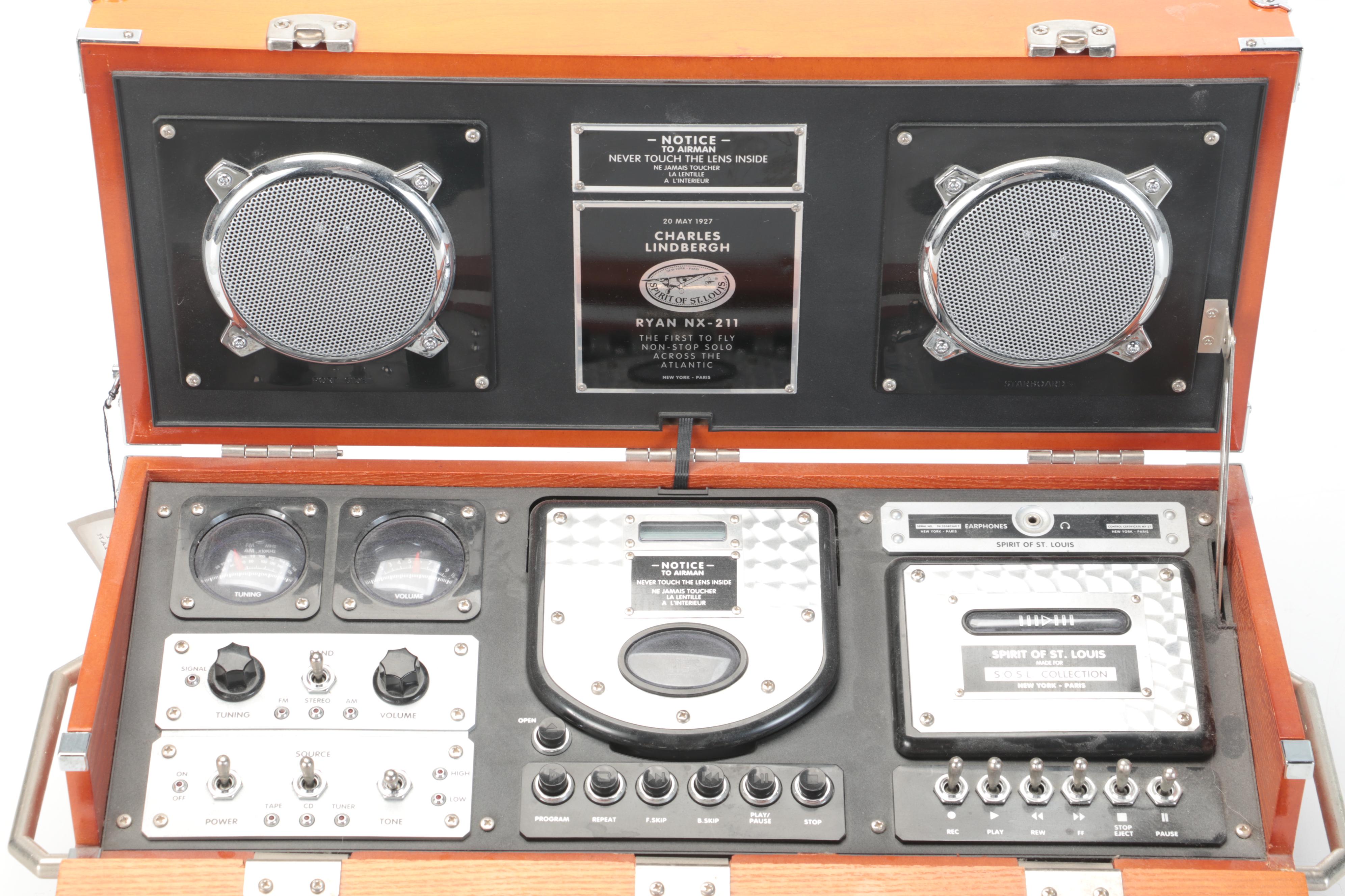 Spirit of St. Louis Collection MK II Field Radio, CD and Cassette Player, 1997