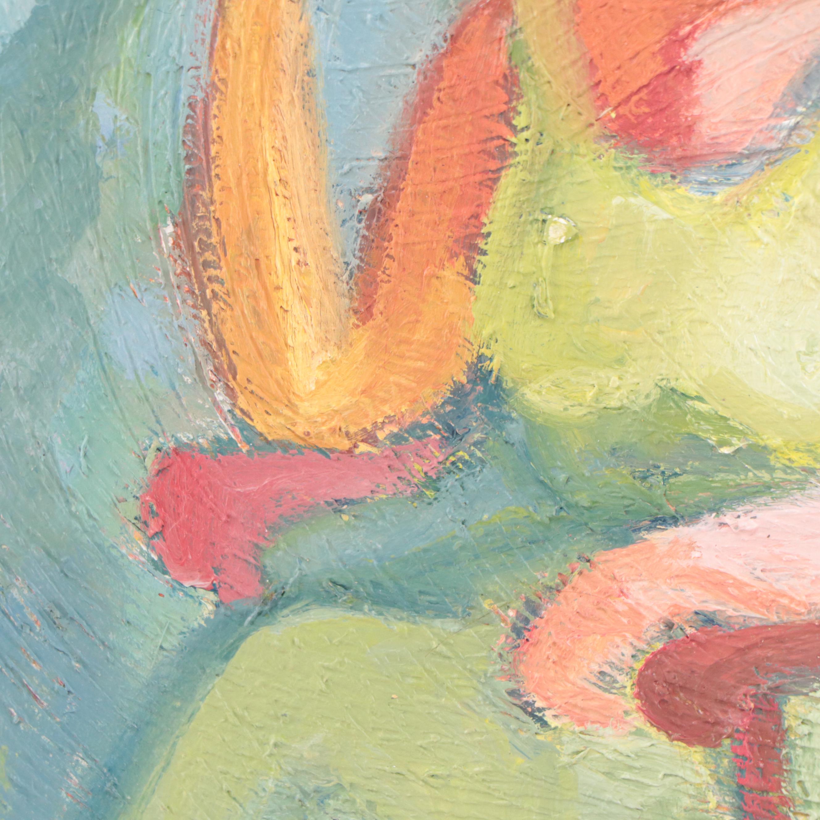 Marina Mozhayeva Oil Painting of Seated Figure, 2010