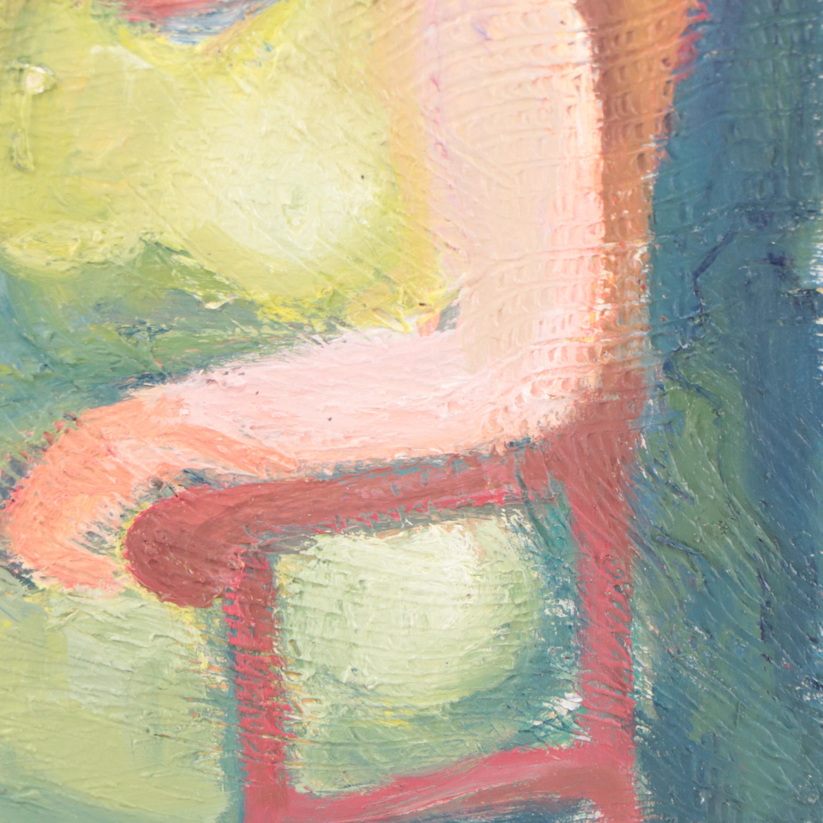 Marina Mozhayeva Oil Painting of Seated Figure, 2010