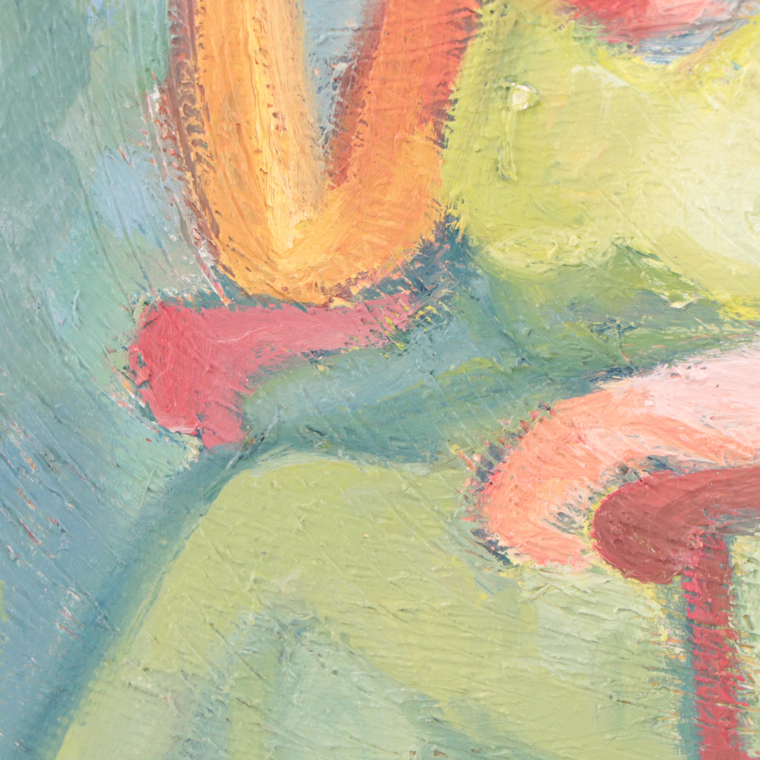 Marina Mozhayeva Oil Painting of Seated Figure, 2010