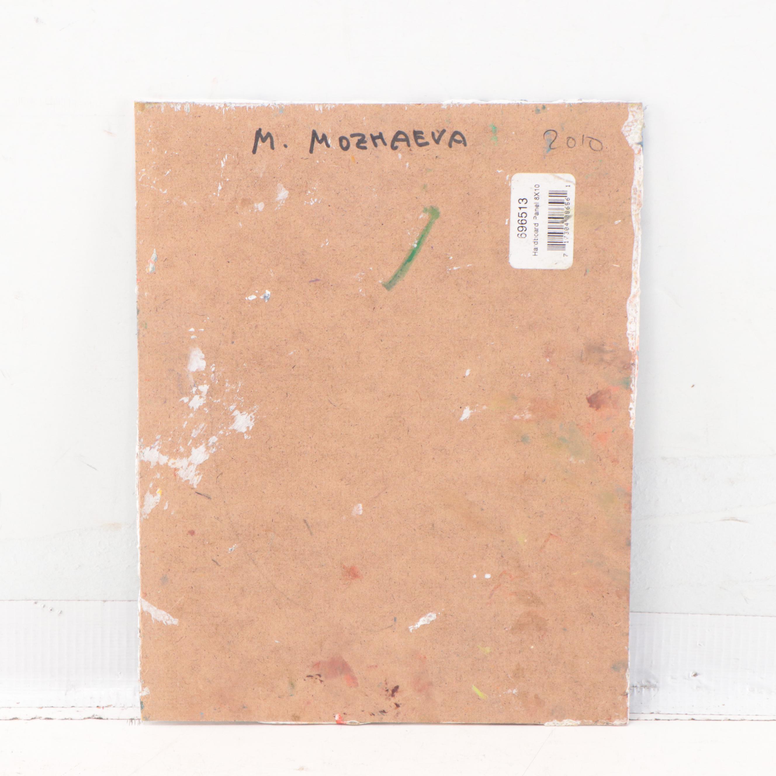 Marina Mozhayeva Oil Painting of Seated Figure, 2010