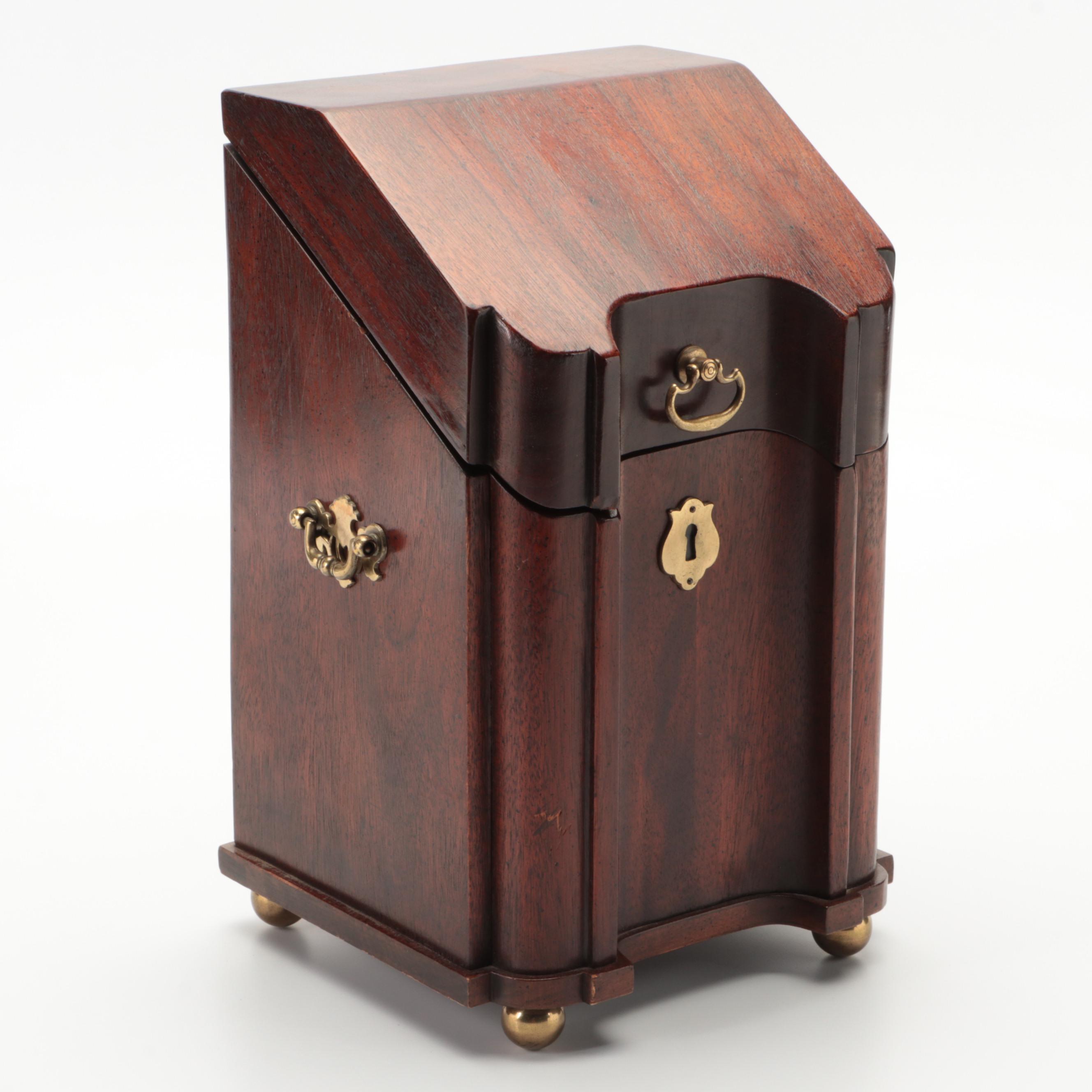 Georgian Style Mahogany Knife Box